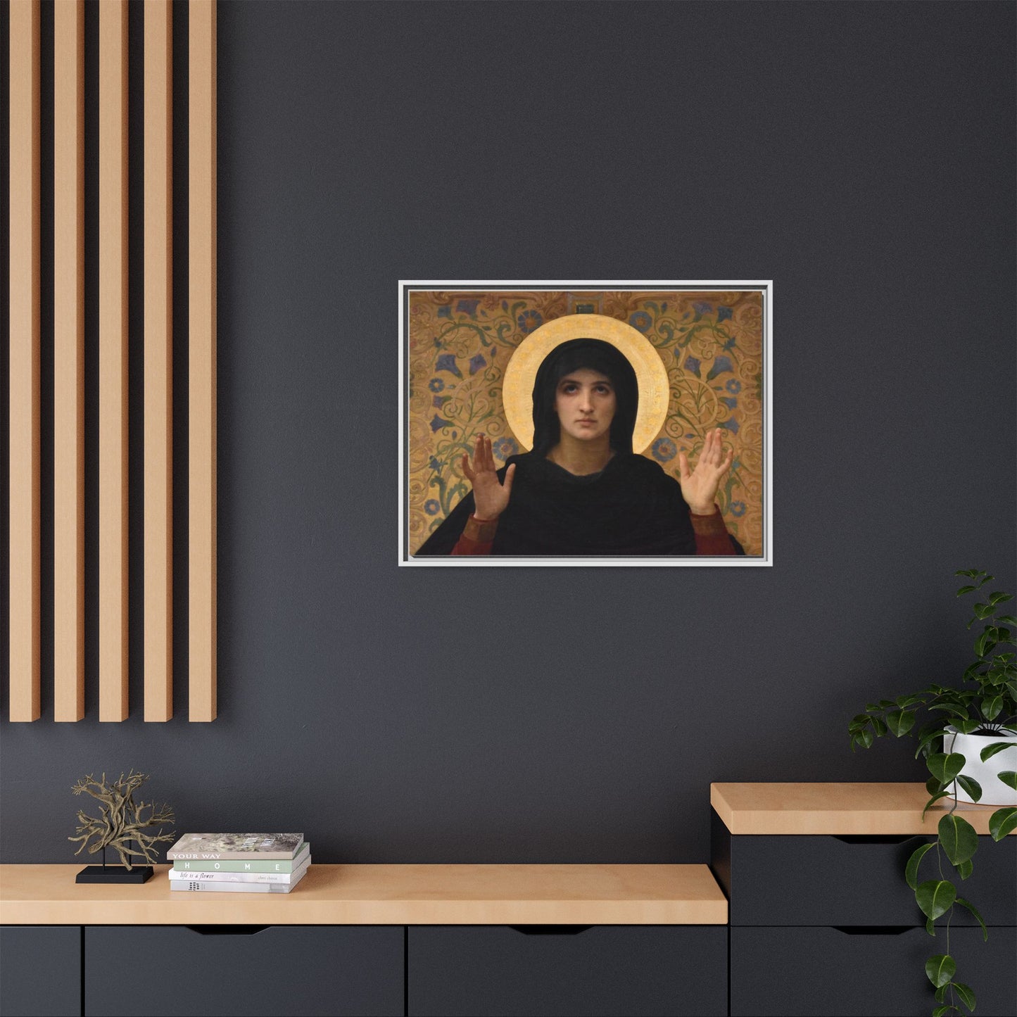 La Vierge consolatrice by William Adolphe Bouguereau Framed Matte Canvas Wall Art