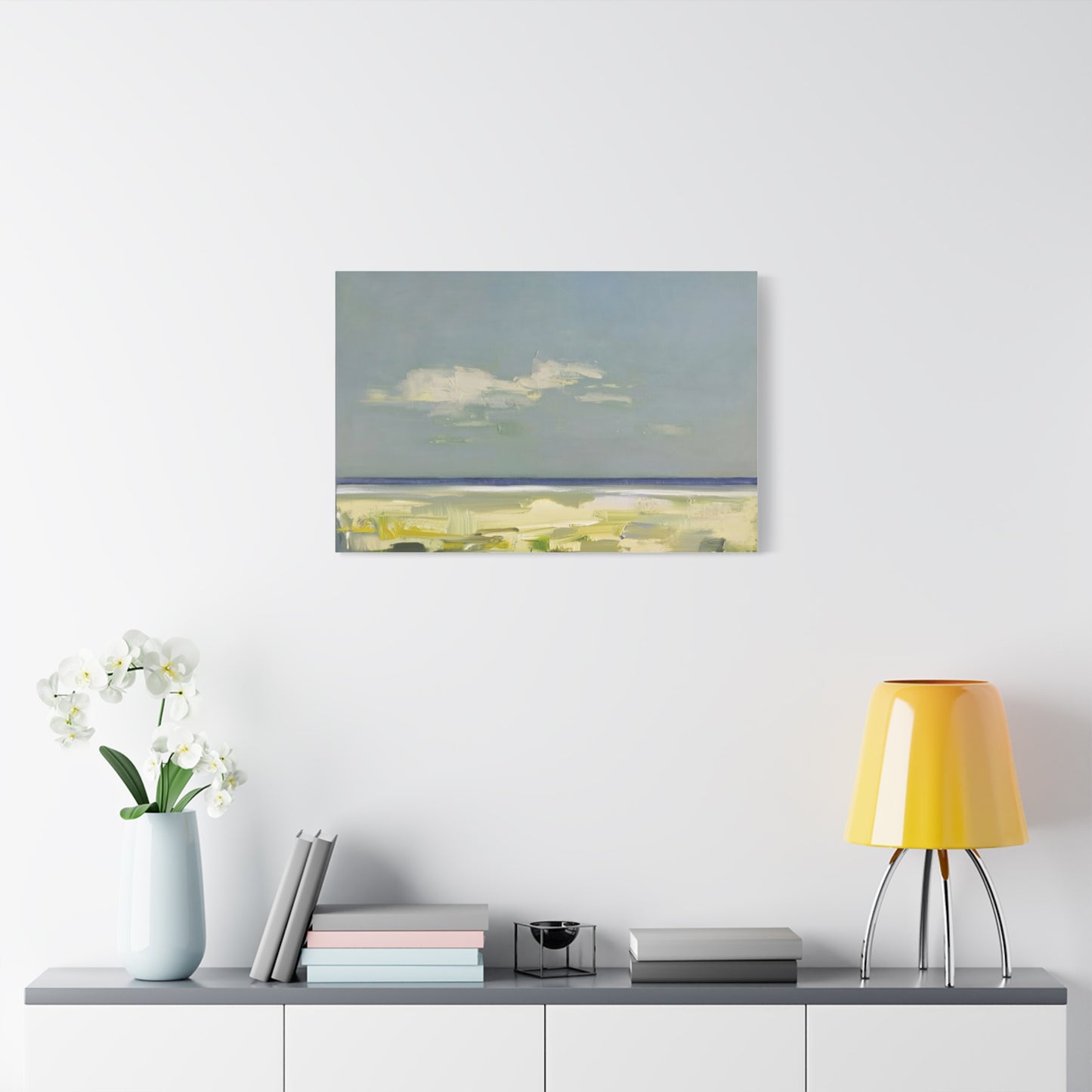 Coastal Breeze Abstract Canvas - Matte Stretched Wall Art