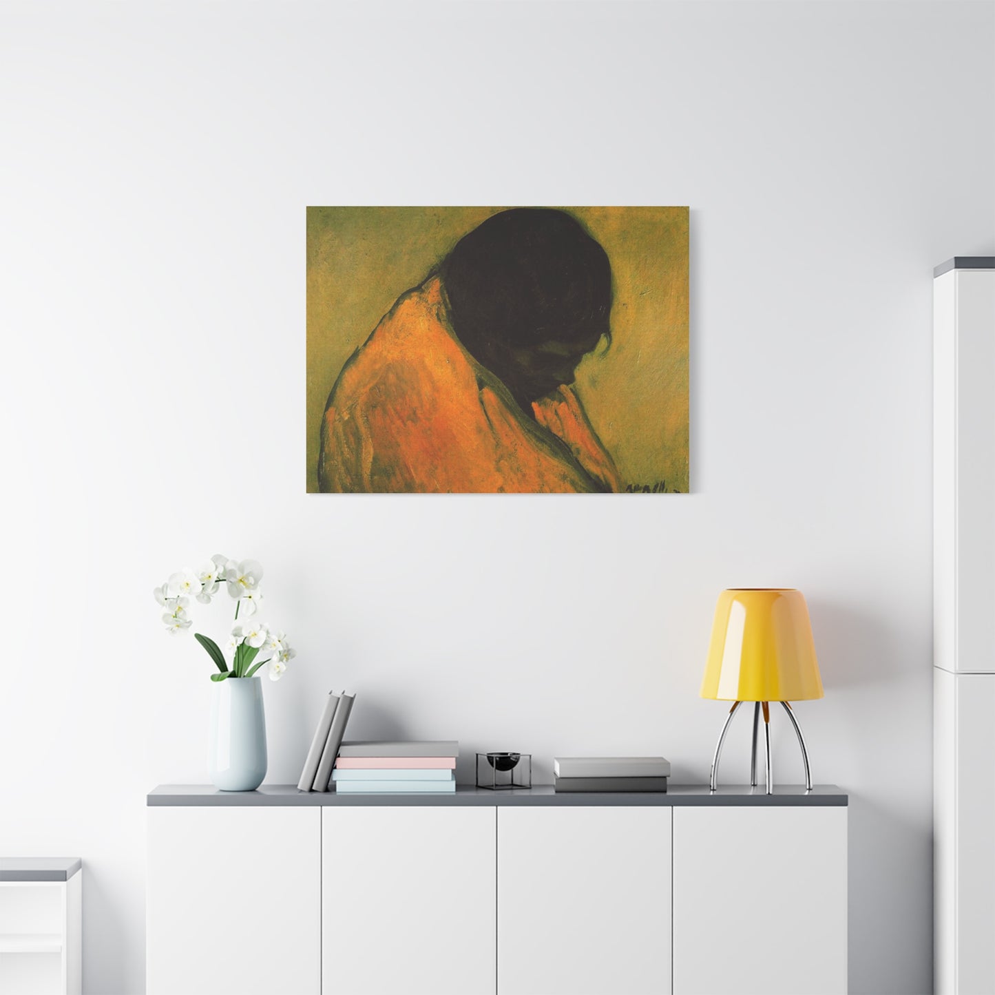 Amparo by Isidre Nonell Matte Stretched Canvas Wall Art Print