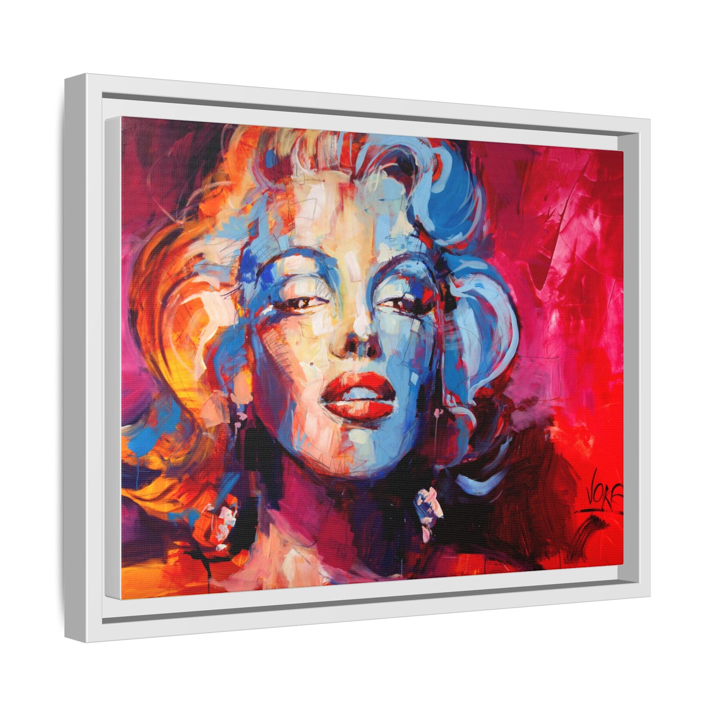 Marilyn Monroe attributed to Voke Matte Canvas Framed Wall Art