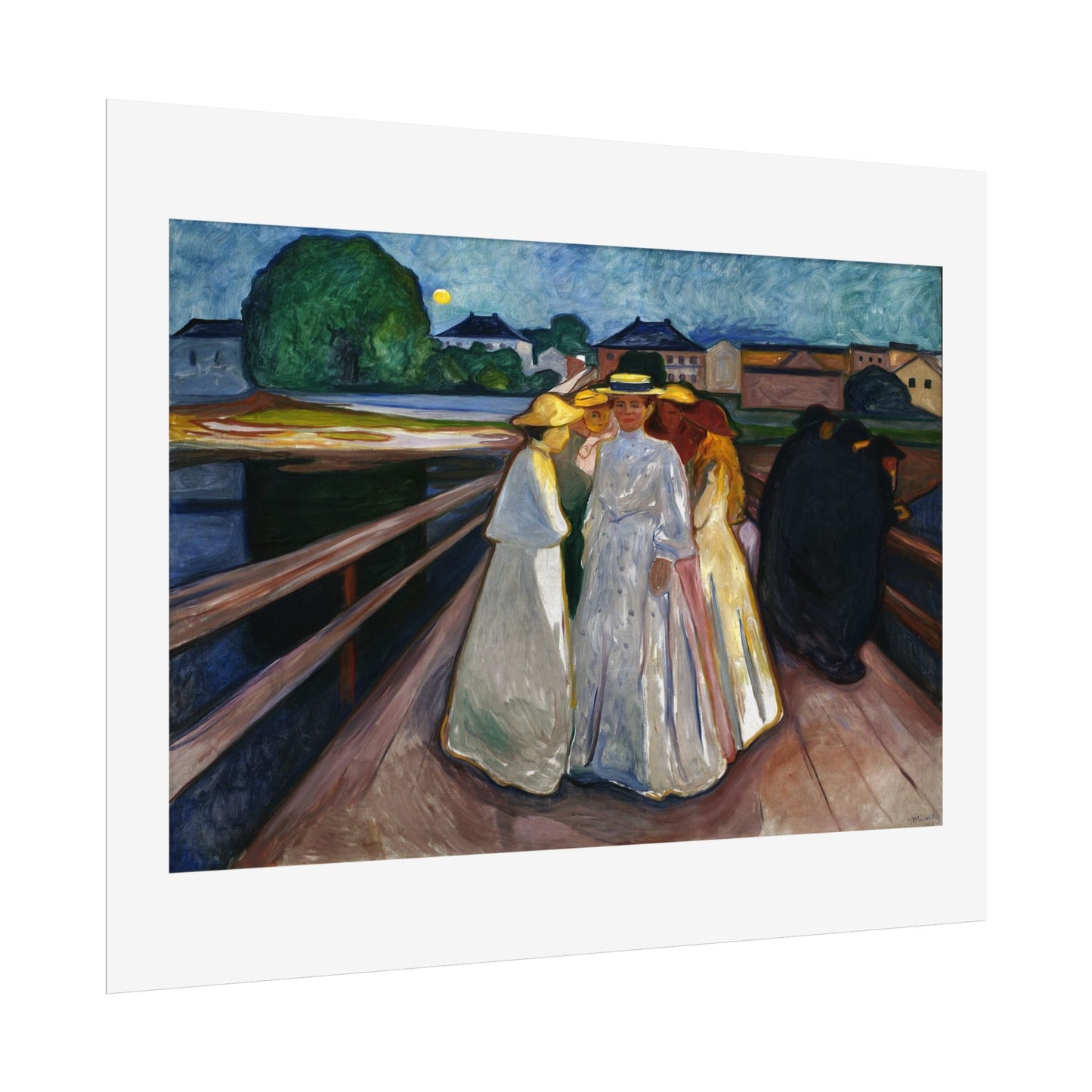 On the Bridge (Thielska) by Edvard Munch Wall Art Print