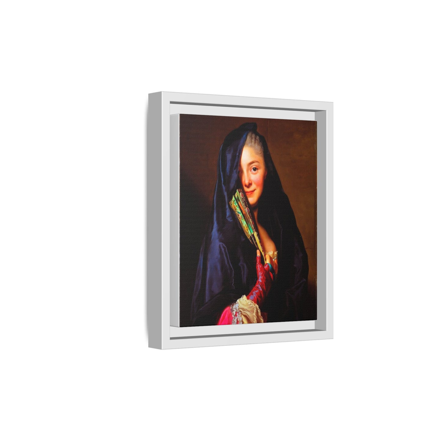 Framed Matte Canvas Wall Art — Classical Portrait Print