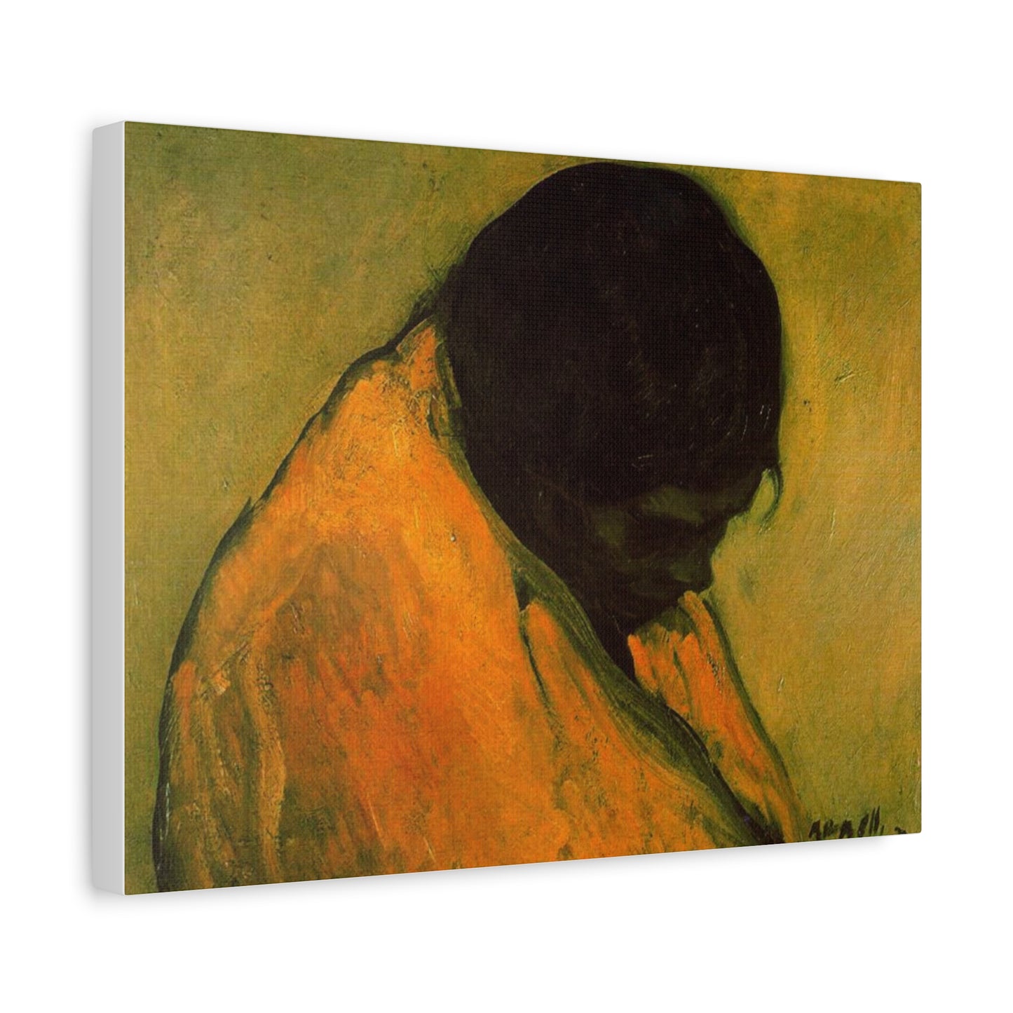 Amparo by Isidre Nonell Matte Stretched Canvas Wall Art Print