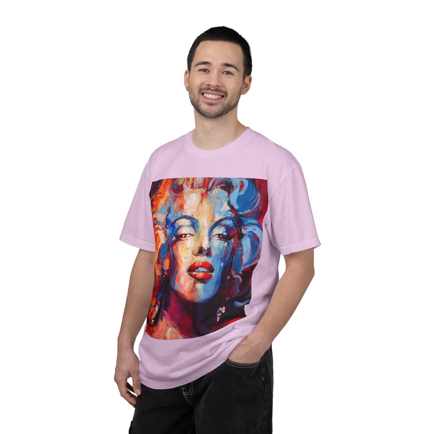 Artistic Pop Portrait T-Shirt — Colorful Marilyn-Inspired Graphic Tee