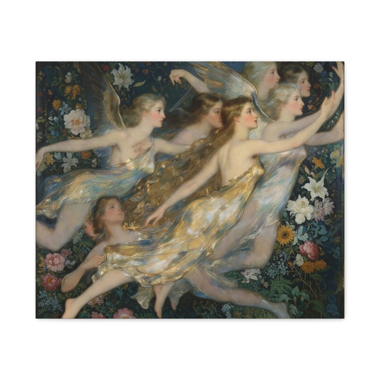 Vintage Fairy Dance Matte Canvas Wall Art