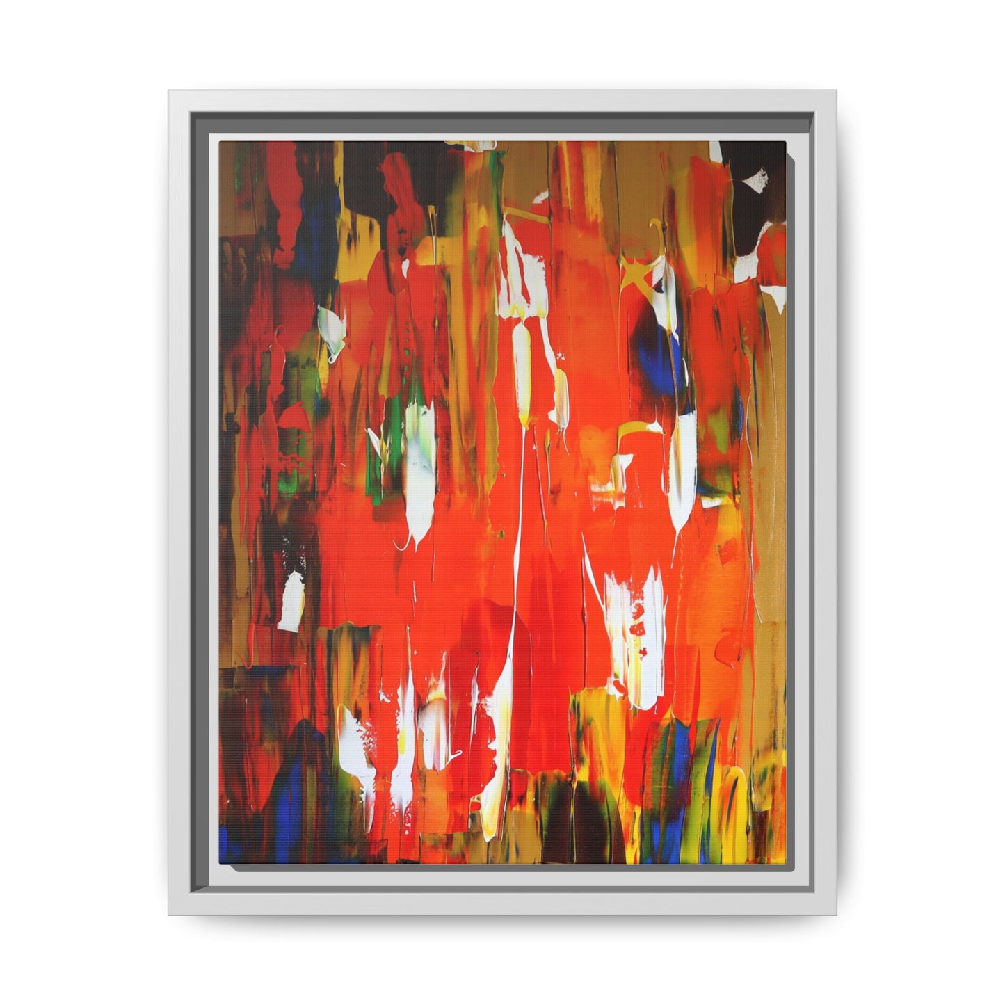 Burn baby burn by Norman Barrett Framed Matte Canvas Wall Art