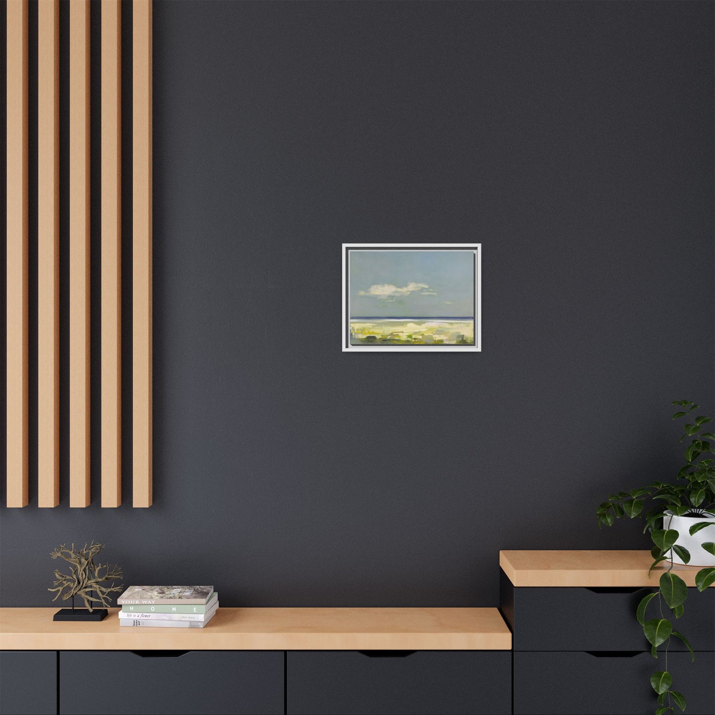 Coastal Calm Matte Canvas Framed Wall Art