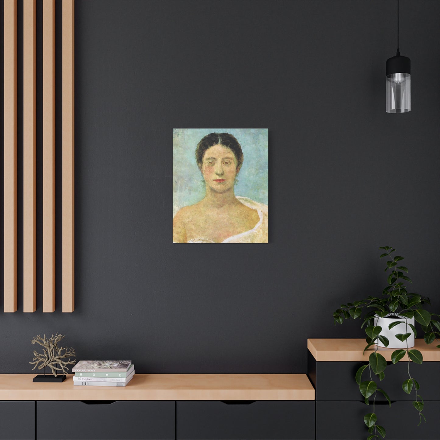 Bianca by Max Klinger Print Matte Stretched Canvas