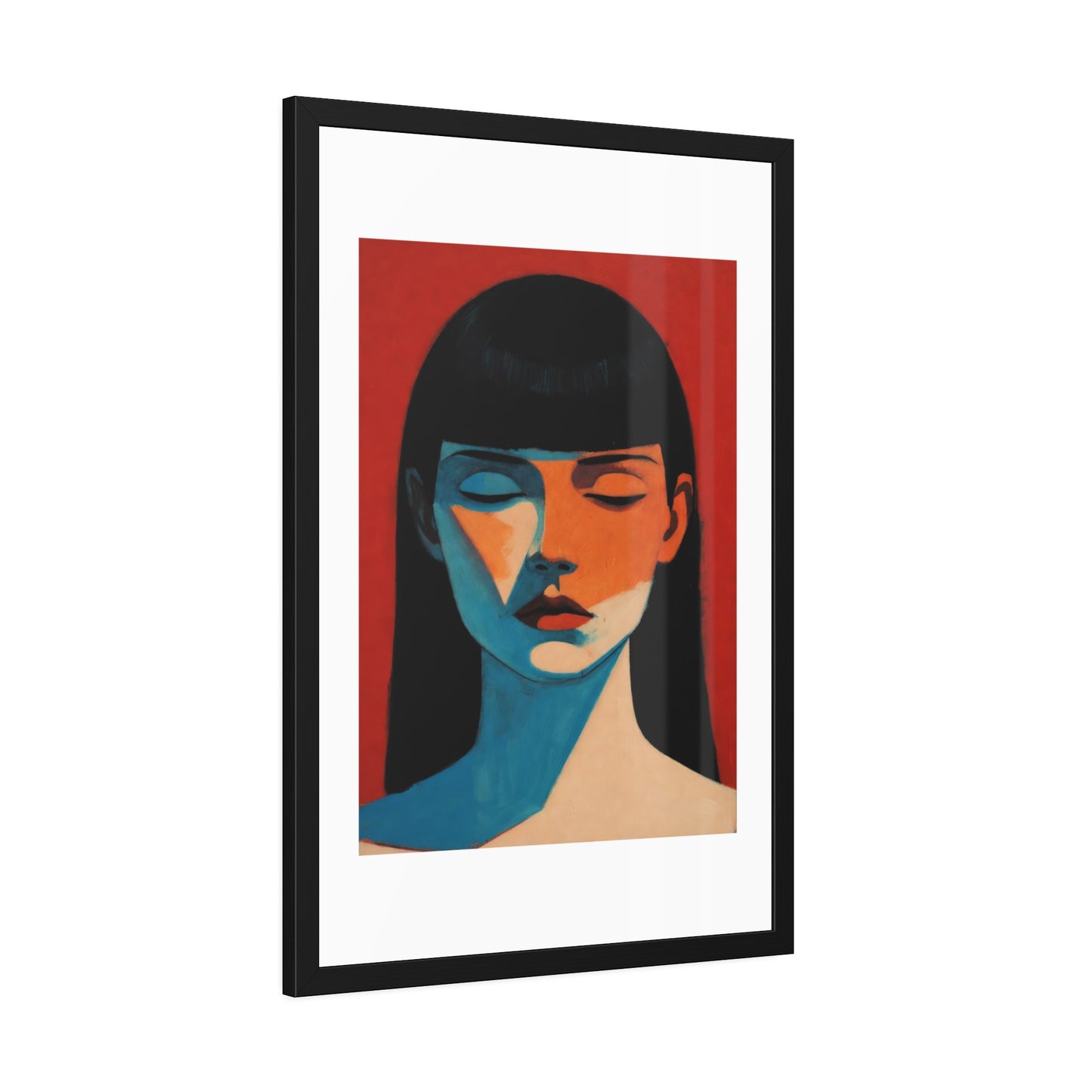 Framed Art Print — Moody Portrait Poster