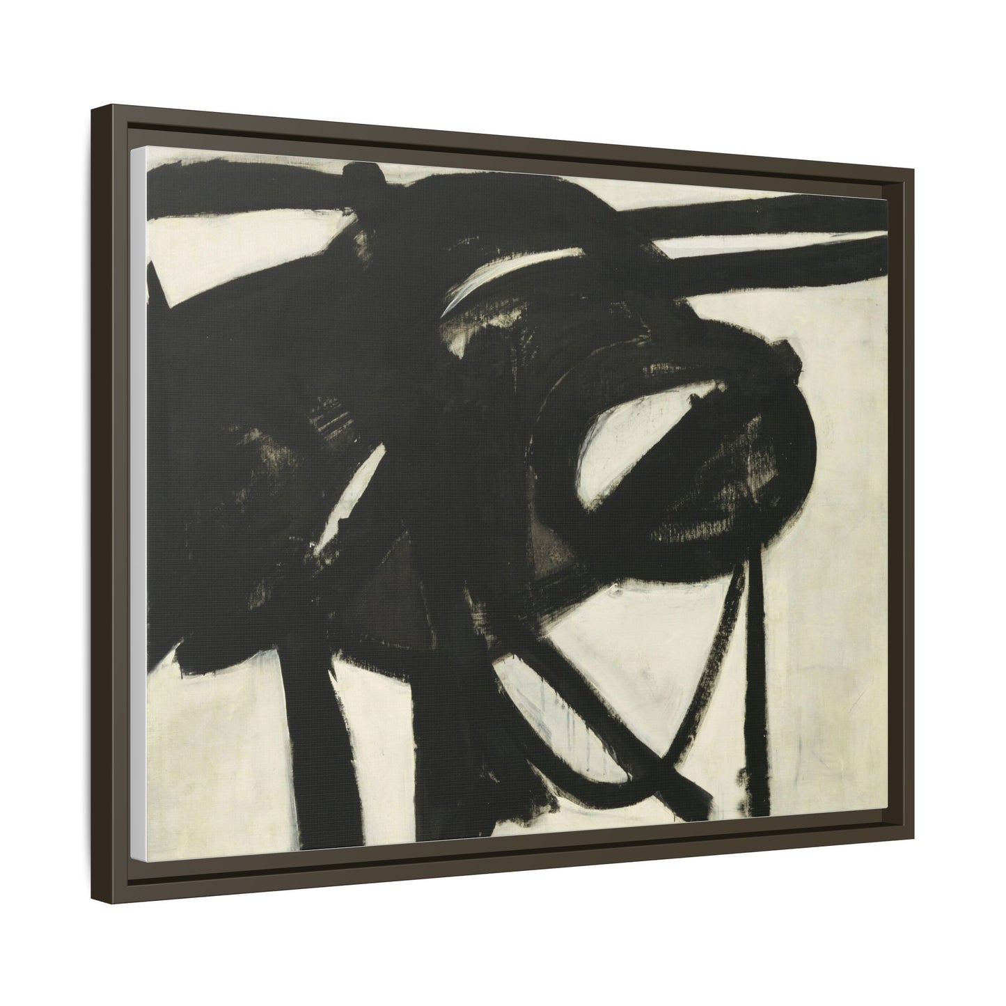 Chief by Franz Kline Abstract Matte Canvas Framed Wall Art