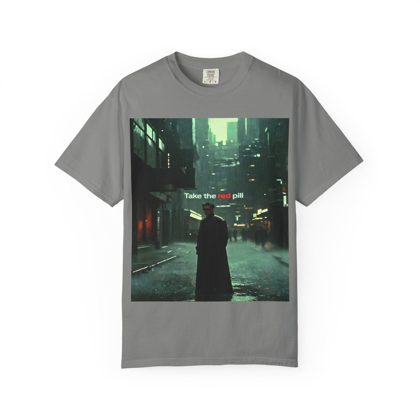 Take the Red Pill T-Shirt — Cyberpunk Noir Graphic Tee