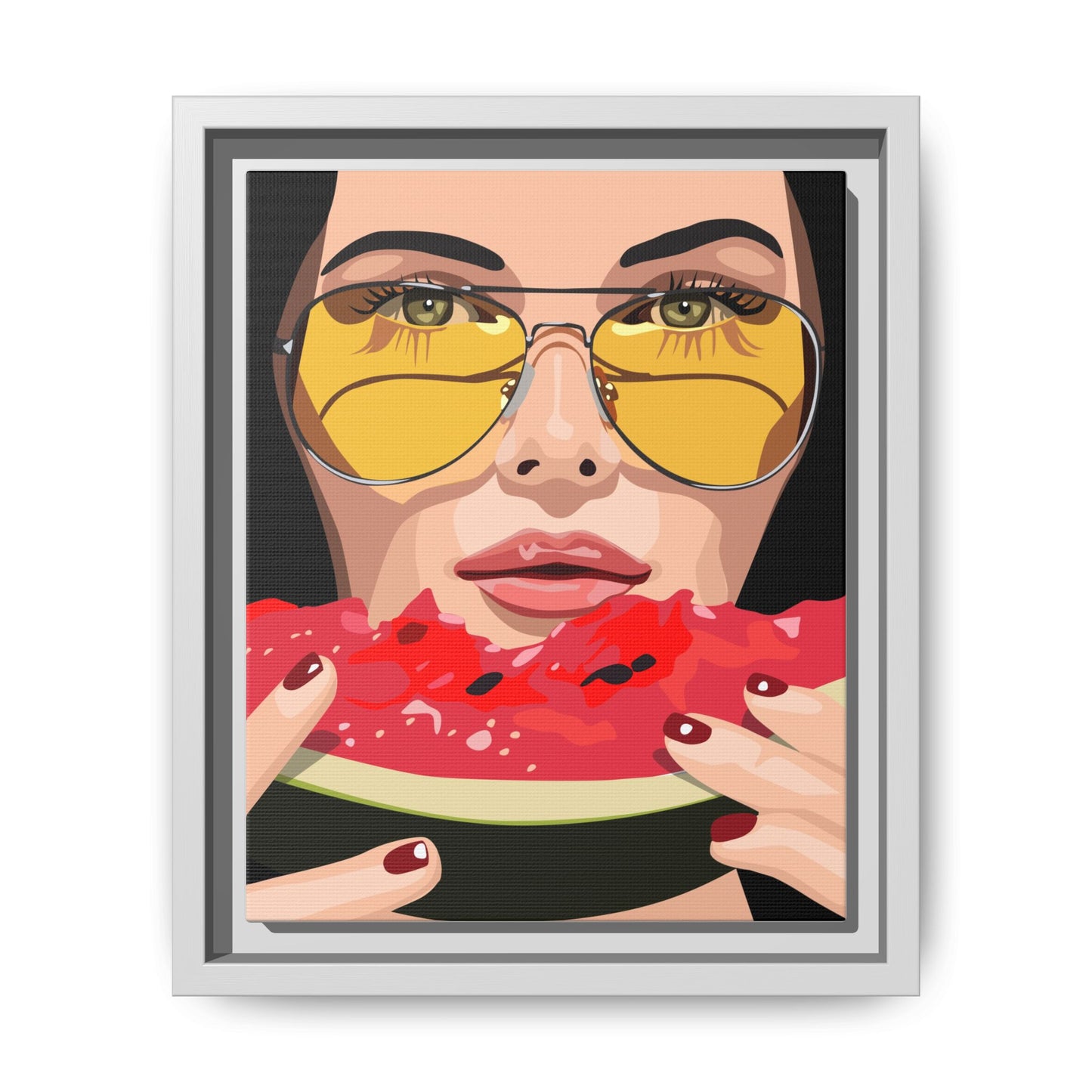 Vivid 81 by Orit Fuchs Framed Matte Canvas Wall Art