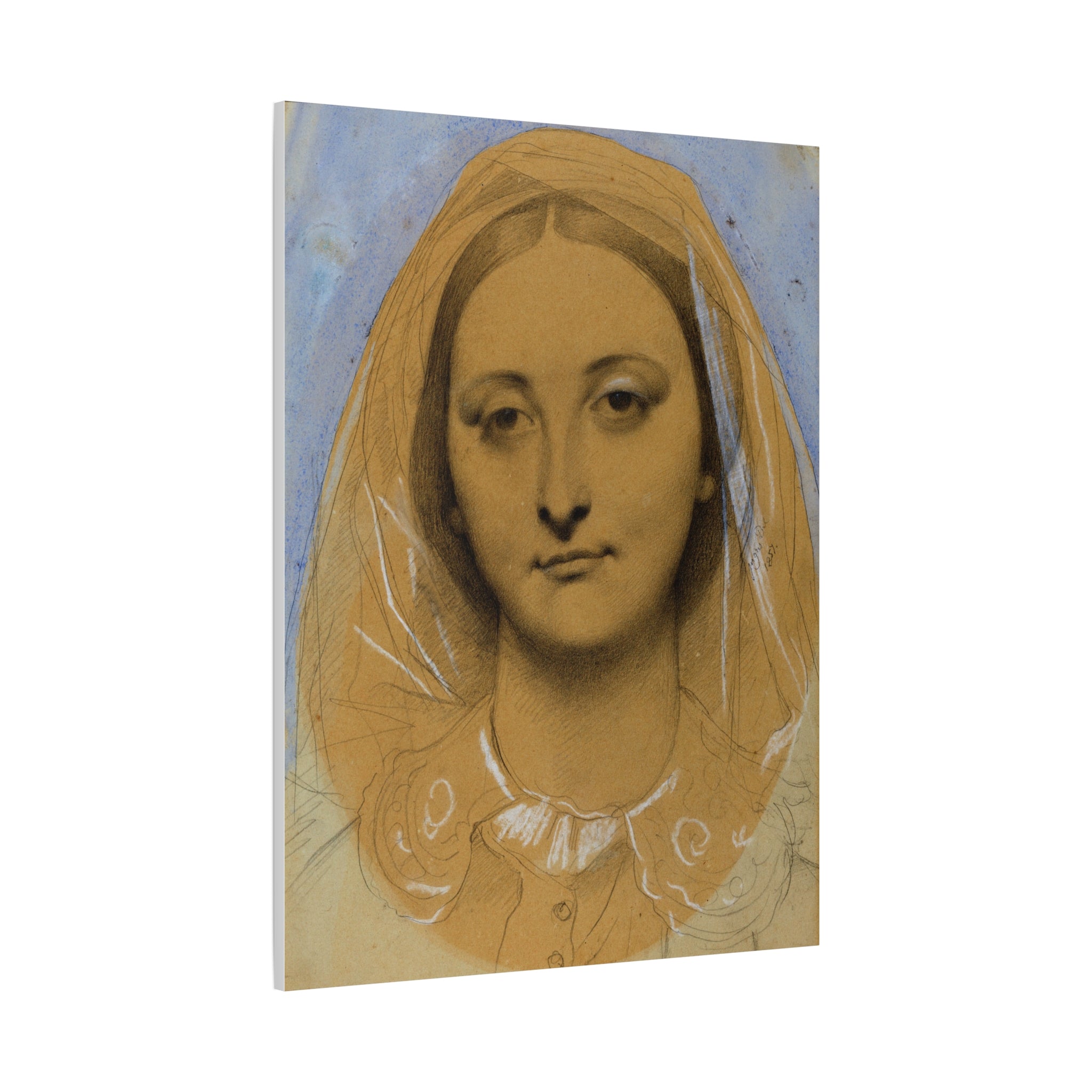 Mademoiselle Mary de Borderieux by Jean Auguste Dominique Ingres Matte Stretched Canvas Wall Art