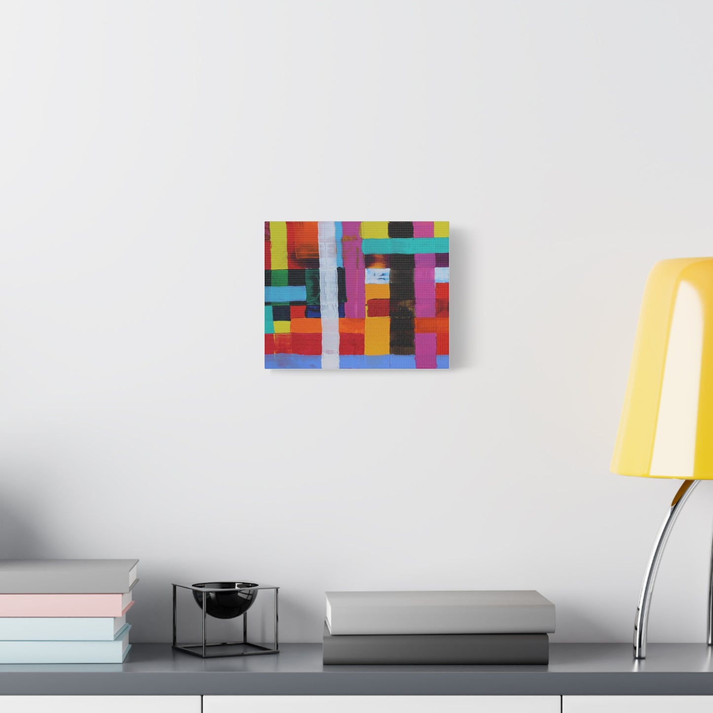 Farbfeld Malerei (Acryl) by Unknown Artist Matte Canvas Print Wall Art