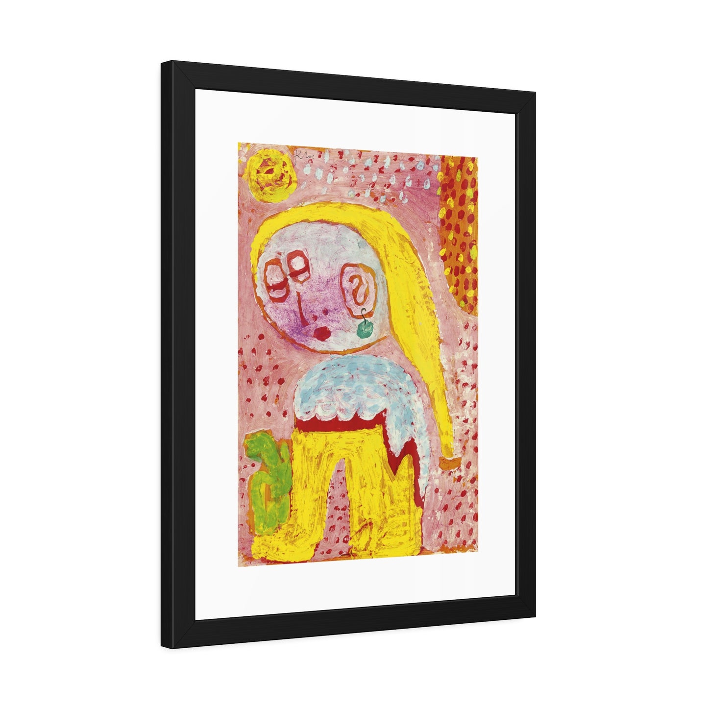 Magdalena vor der Bekehrung by Paul Klee Framed Abstract Wall Art Print