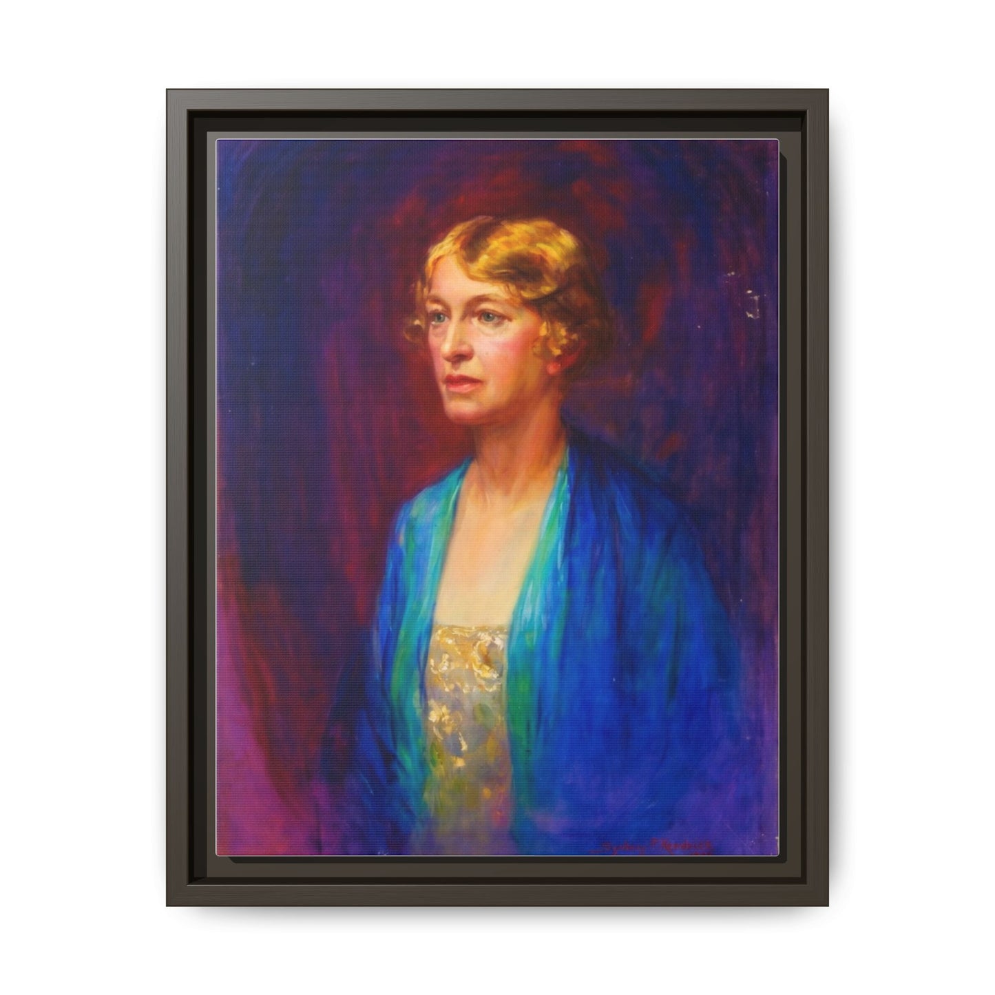 Matte Canvas Portrait , Framed (Multi-color)