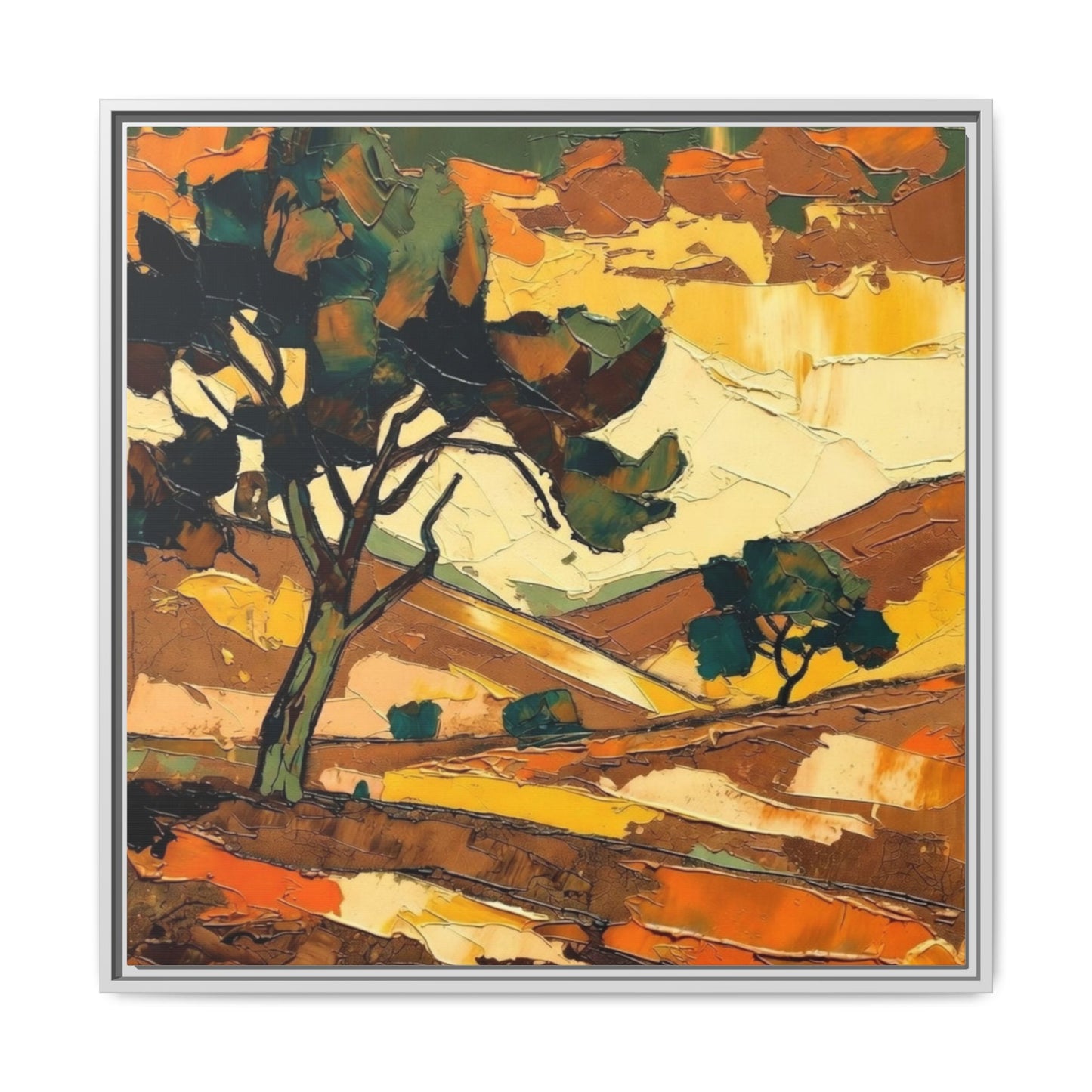 Framed Matte Canvas Landscape Art Print