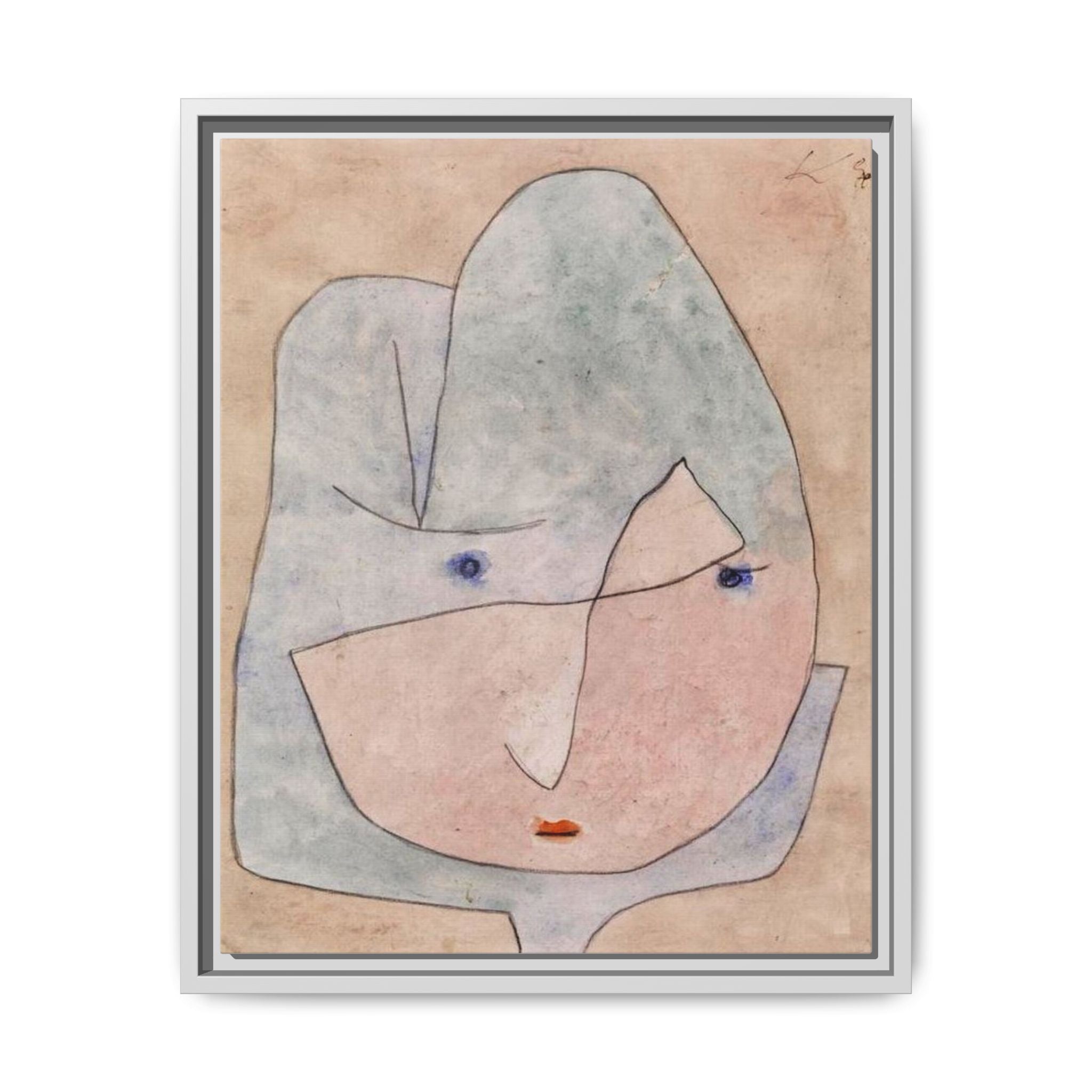 This Bloom is About to Wither by Paul Klee  Framed Matte Canvas Wall Art Print