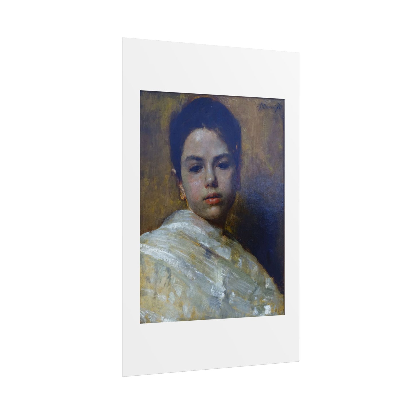 Carminella by Antonio Mancini Wall Art Print