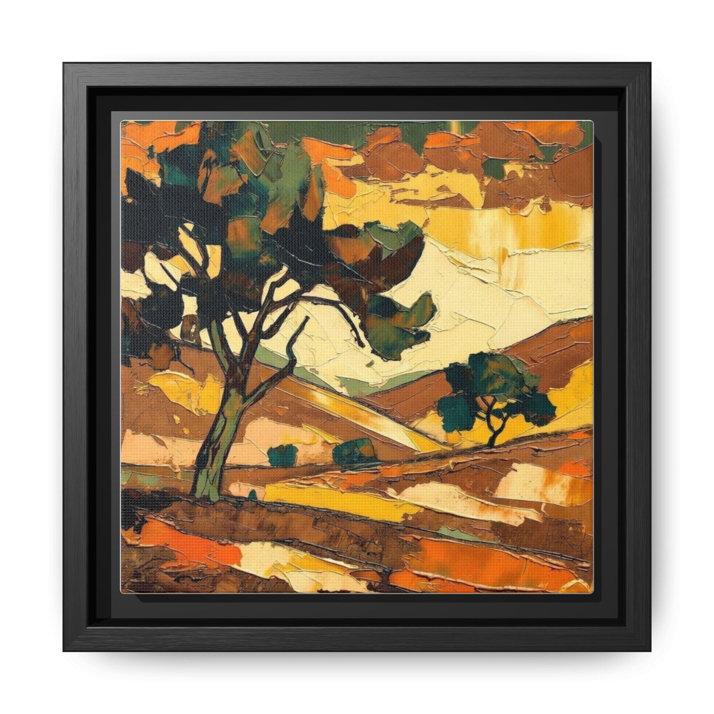 Framed Matte Canvas Landscape Art Print