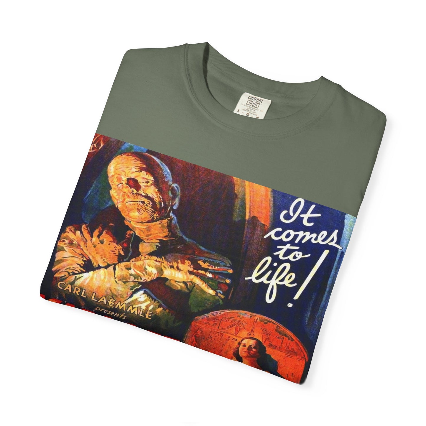 Mummy Movie Poster T‑Shirt — Vintage Karloff Horror Graphic Tee