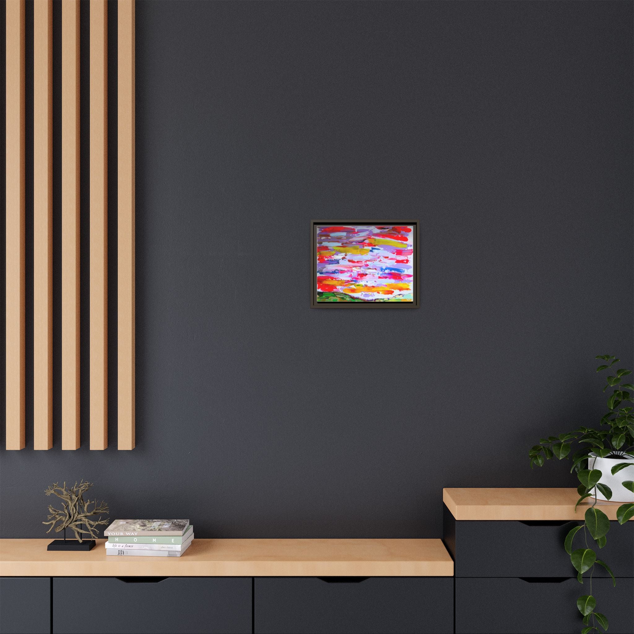 Sunny day in may by Norman Barrett Framed Matte Canvas Wall Art