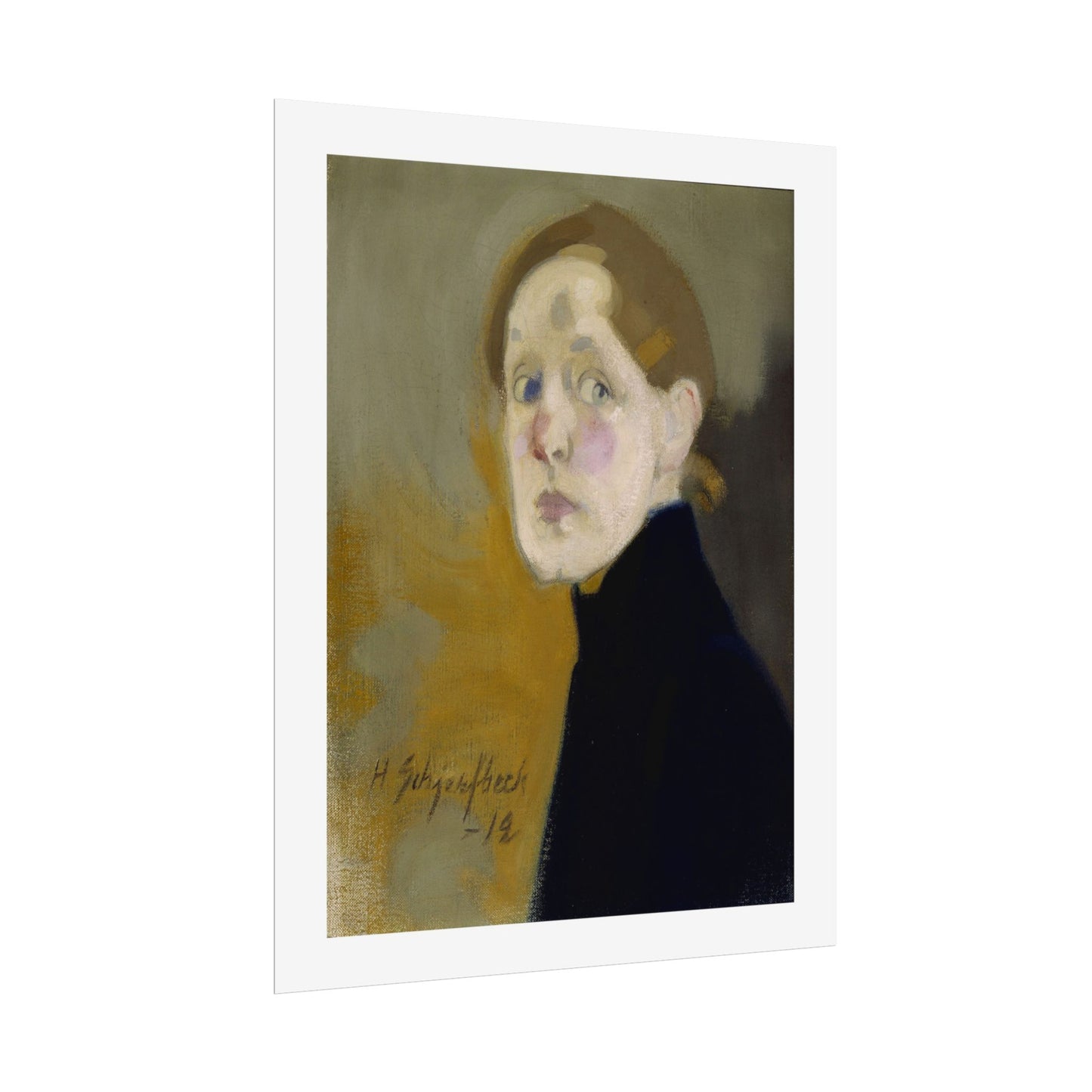Selbstbildnis by Helena Schjerfbeck Wall Art Print