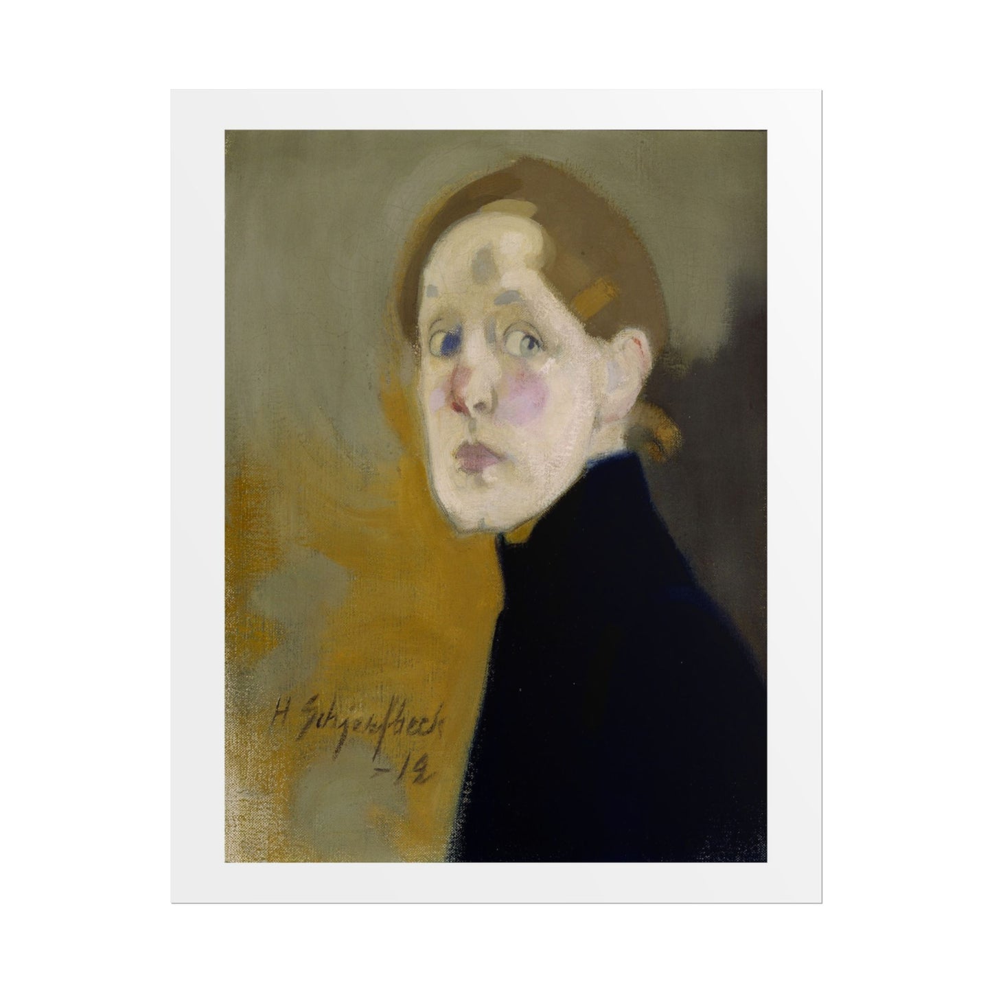 Selbstbildnis by Helena Schjerfbeck Wall Art Print