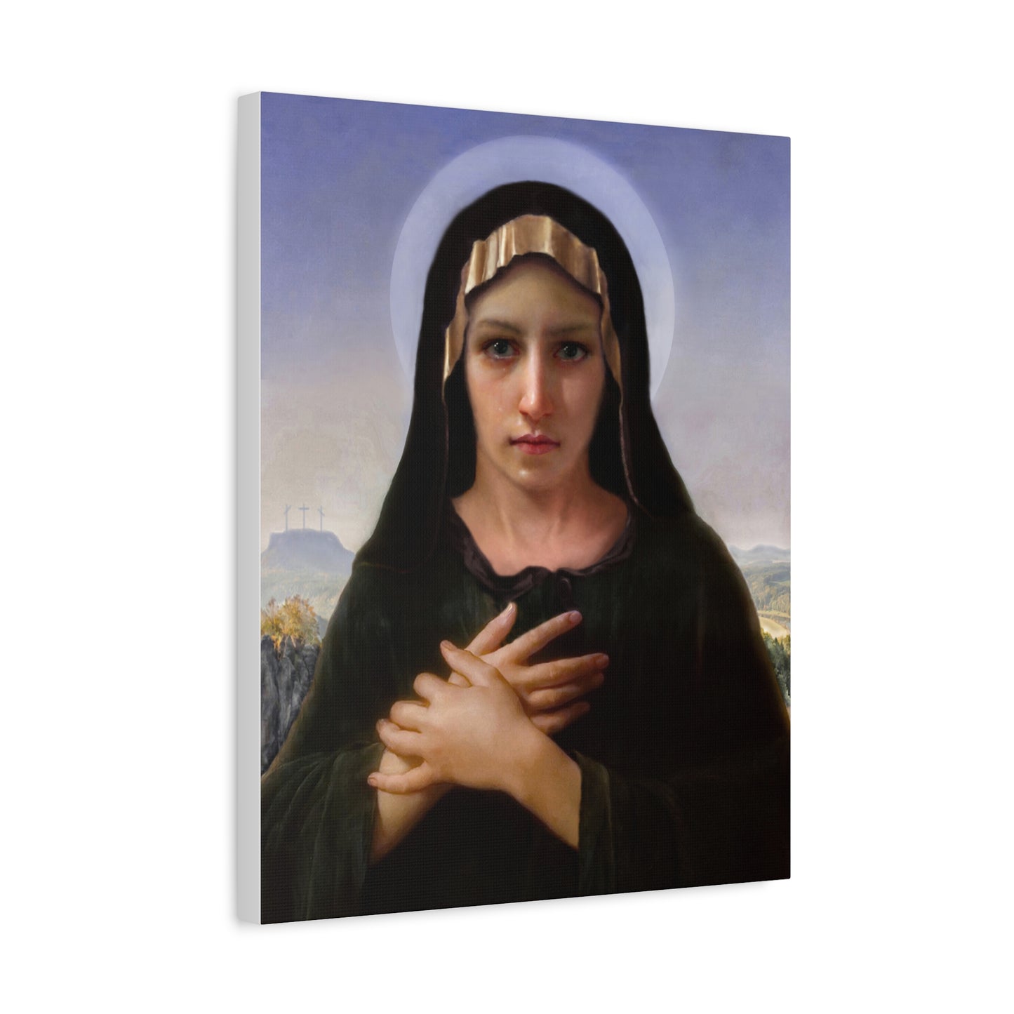 Virgo Solitudinis by William Adolphe Bouguereau Matte Canvas Print Wall Art