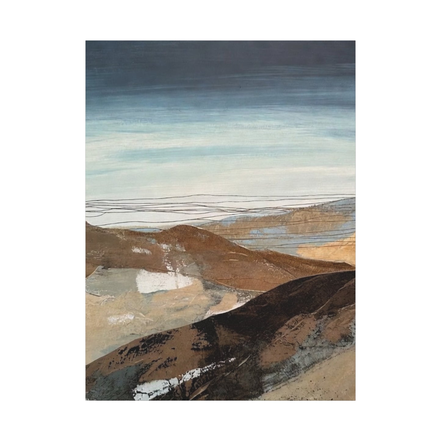 Abstract Landscape Matte Canvas Wall Art — Stretched 1.25"