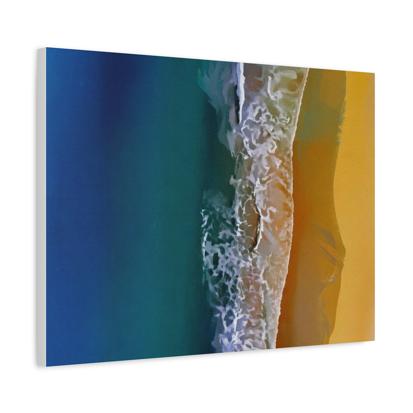 Coastal Waves Matte Canvas Print — Ocean Beach Wall Art