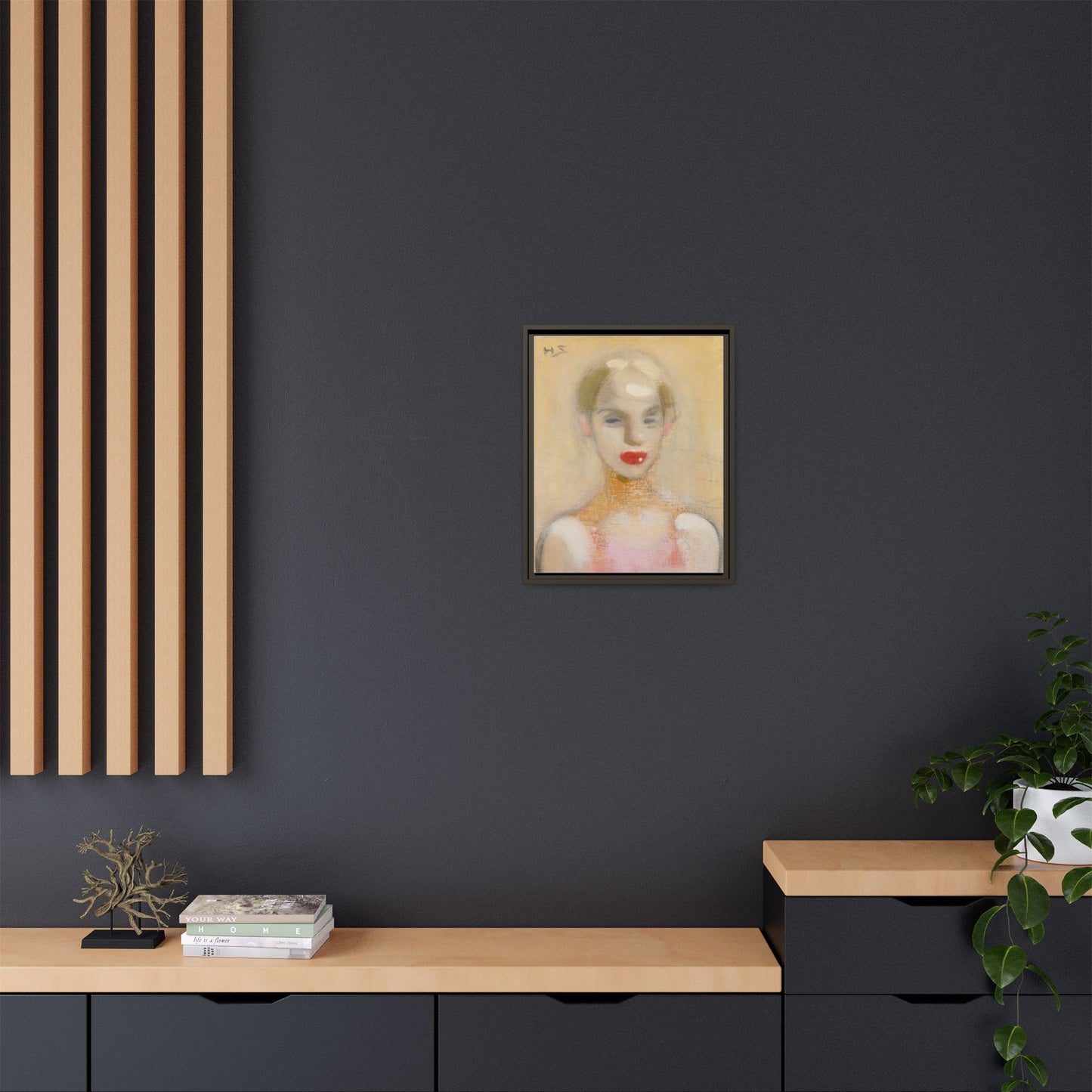 Circus Girl by Helene Schjerfbeck Framed Matte Canvas Portrait Art Print