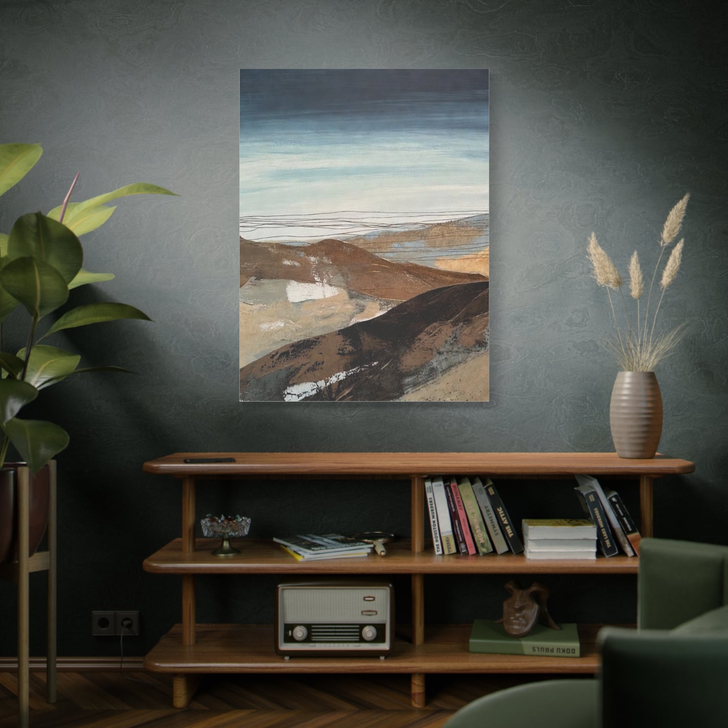 Abstract Landscape Matte Canvas Wall Art — Stretched 1.25"