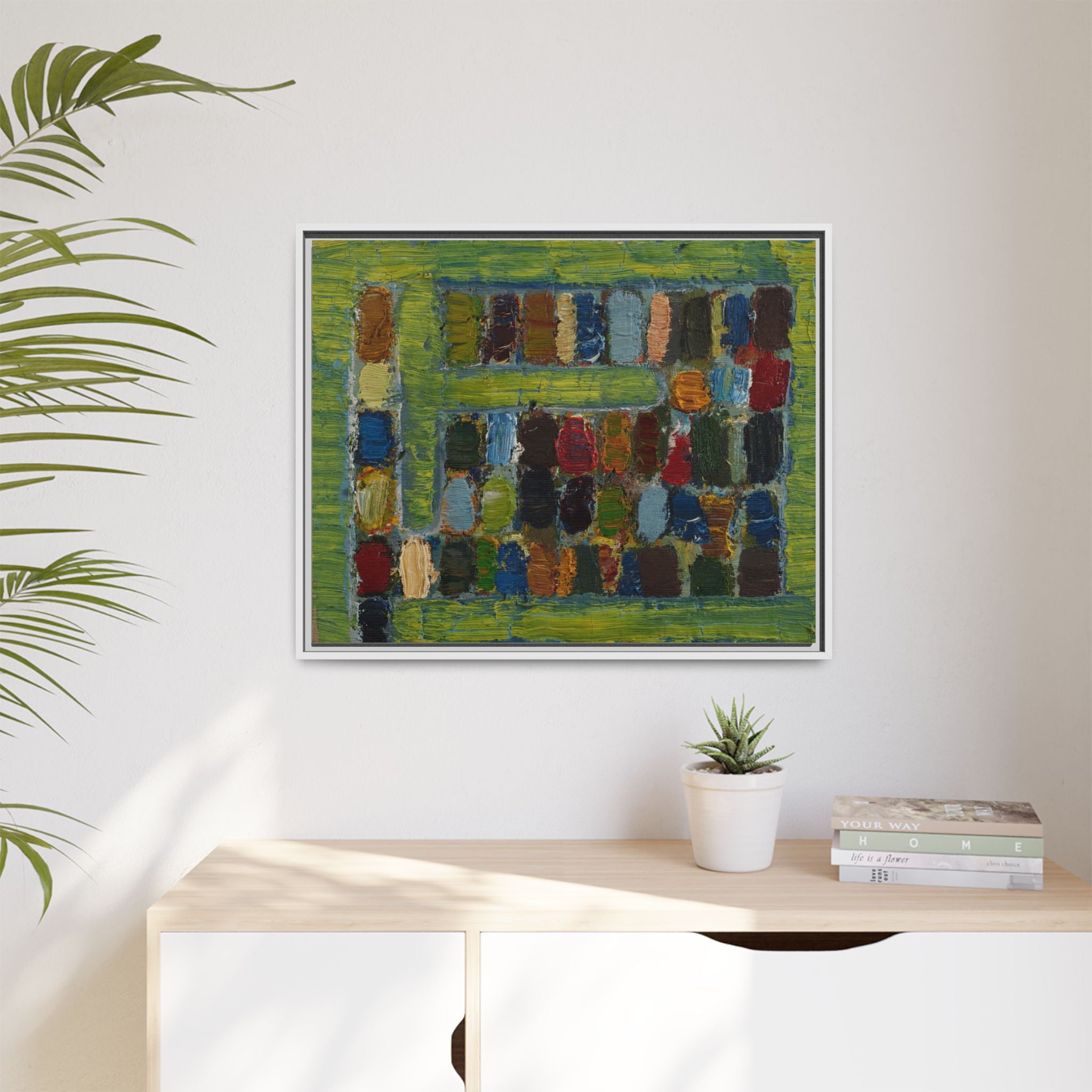 JMC-1970-3 by Jean-Michel Coulon Matte Canvas Framed Wall Art Print