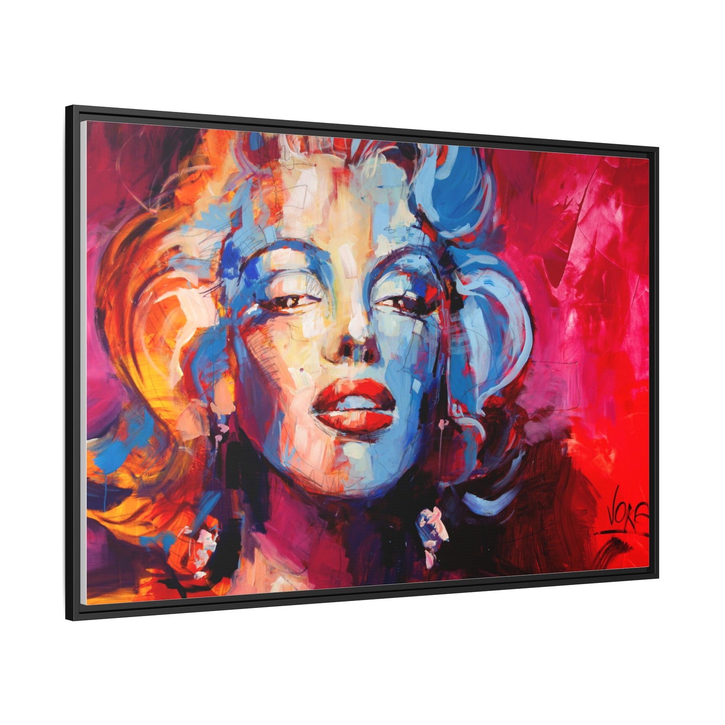 Marilyn Monroe attributed to Voke Matte Canvas Framed Wall Art