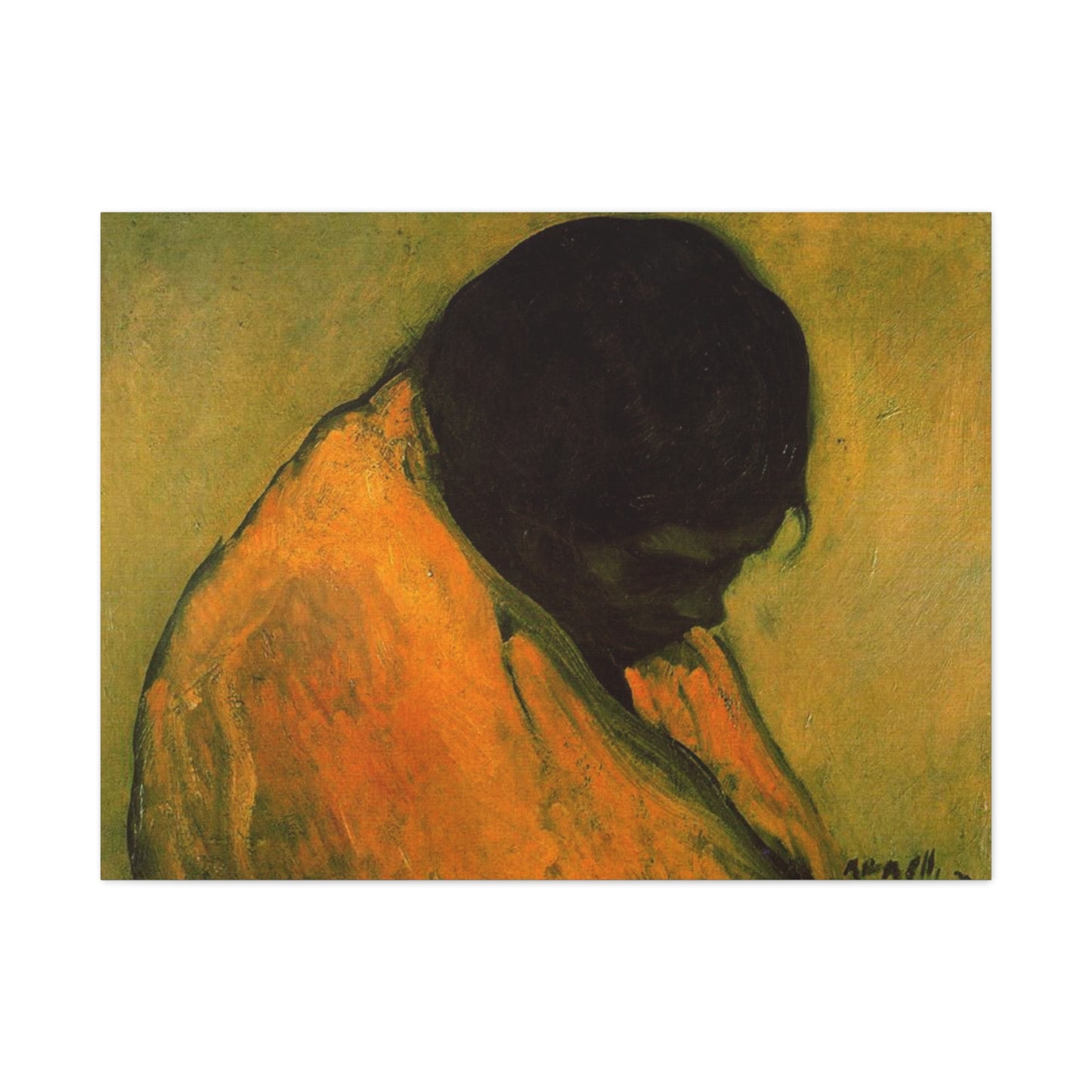 Amparo by Isidre Nonell Matte Stretched Canvas Wall Art Print