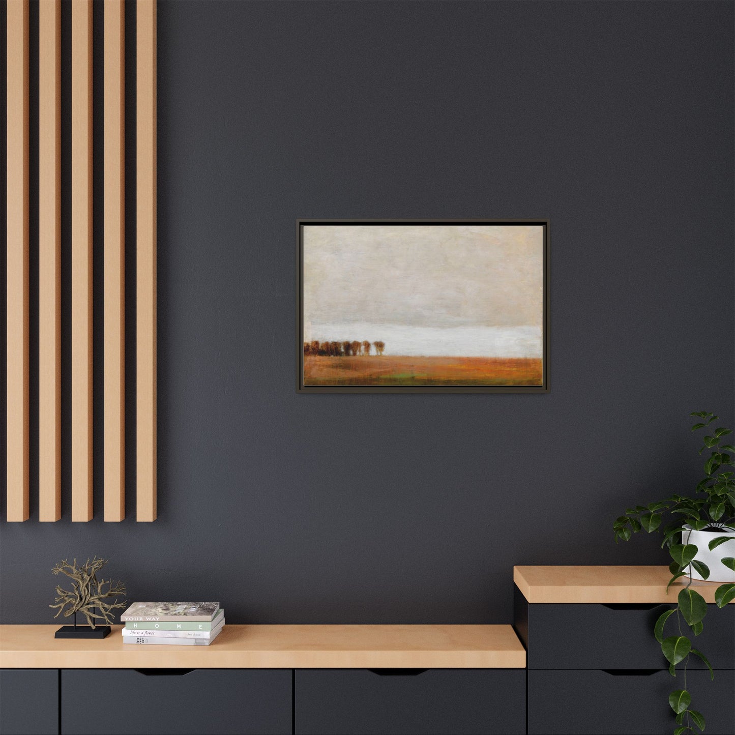 View of Jaegersborg Allé, North of Copenhagen by Vilhelm Hammershøi Framed Matte Canvas Wall Art Print