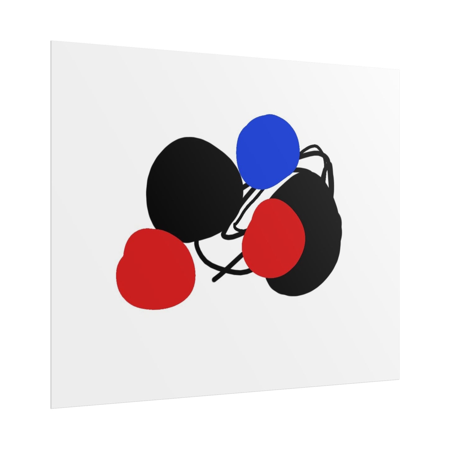 Blue dot by Norman Barrett Wall Art Print