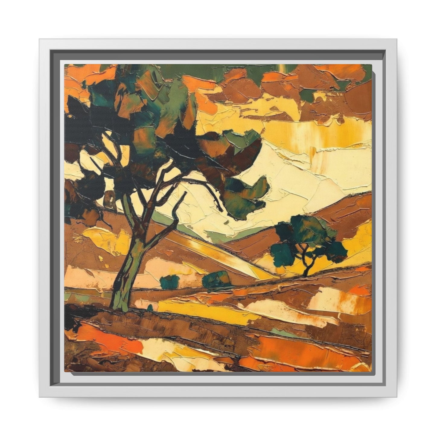 Framed Matte Canvas Landscape Art Print