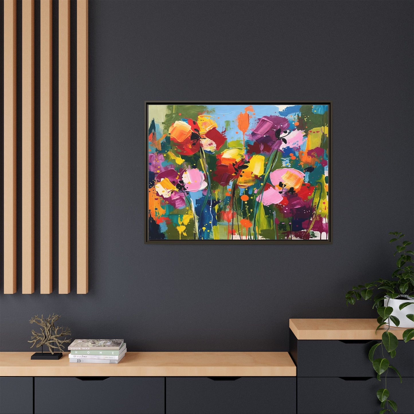 Matte Canvas, Framed (Multi-color)