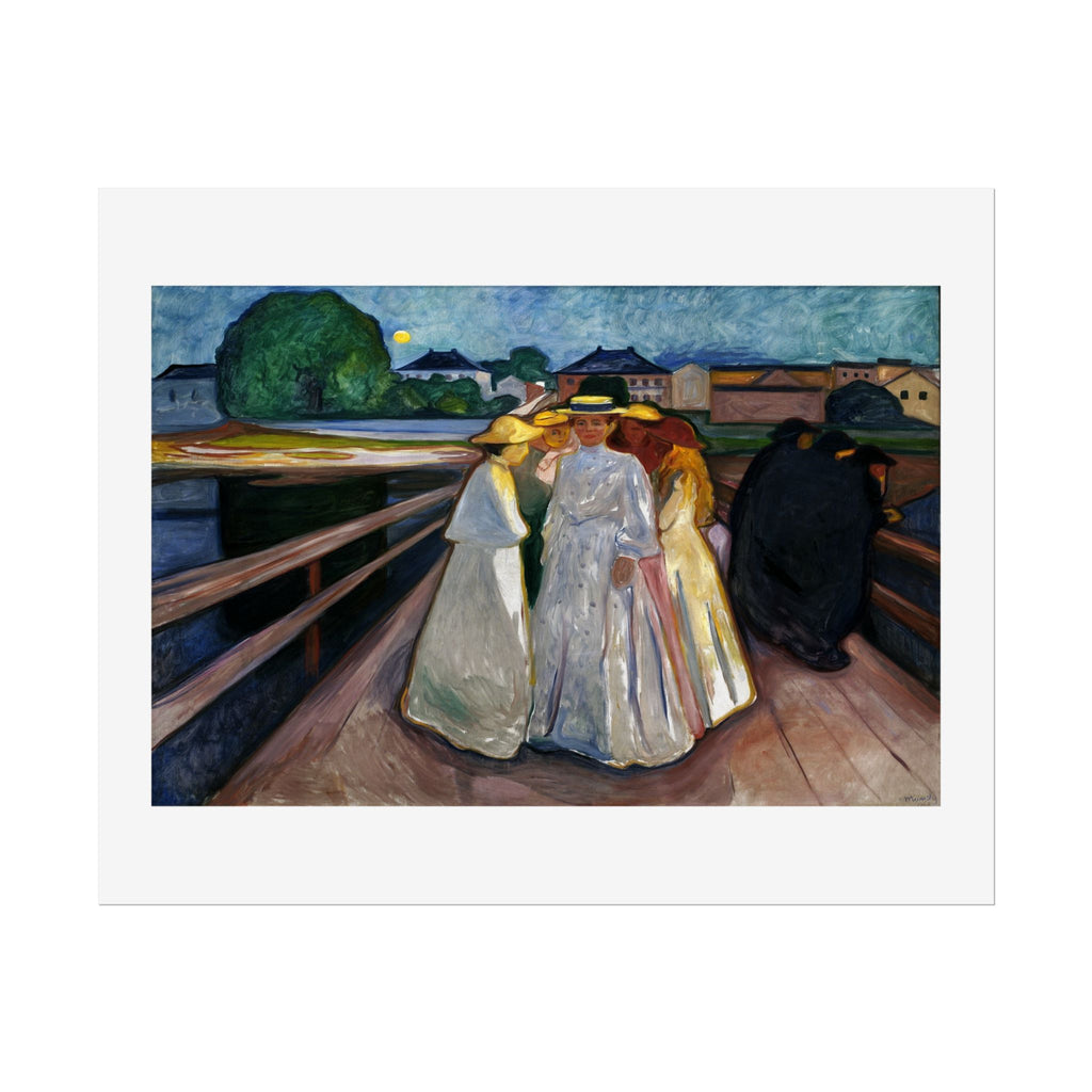 On the Bridge (Thielska) by Edvard Munch Wall Art Print