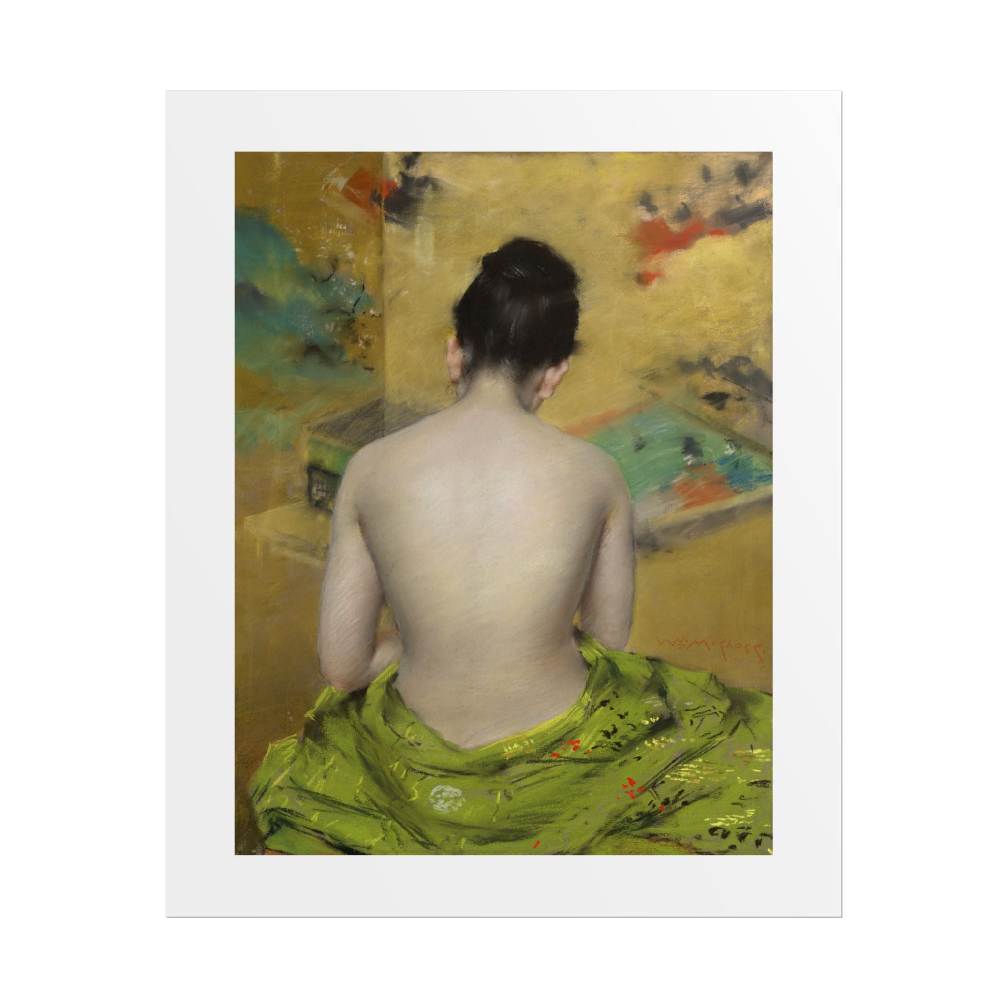 Study of Flesh Color and Gold by William Merritt Chase Wall Art Print