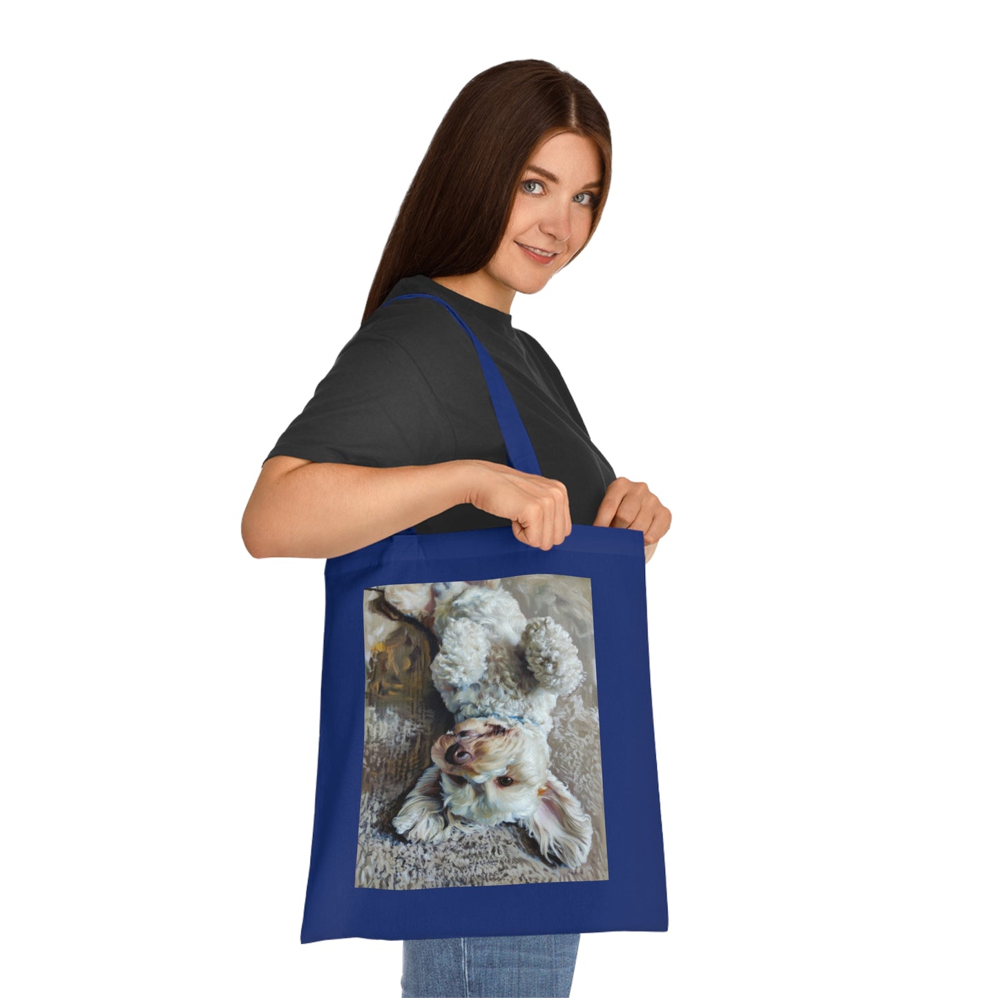 Cute Puppy Photo Cotton Tote — Adorable Dog Lover Gift Tote Bag