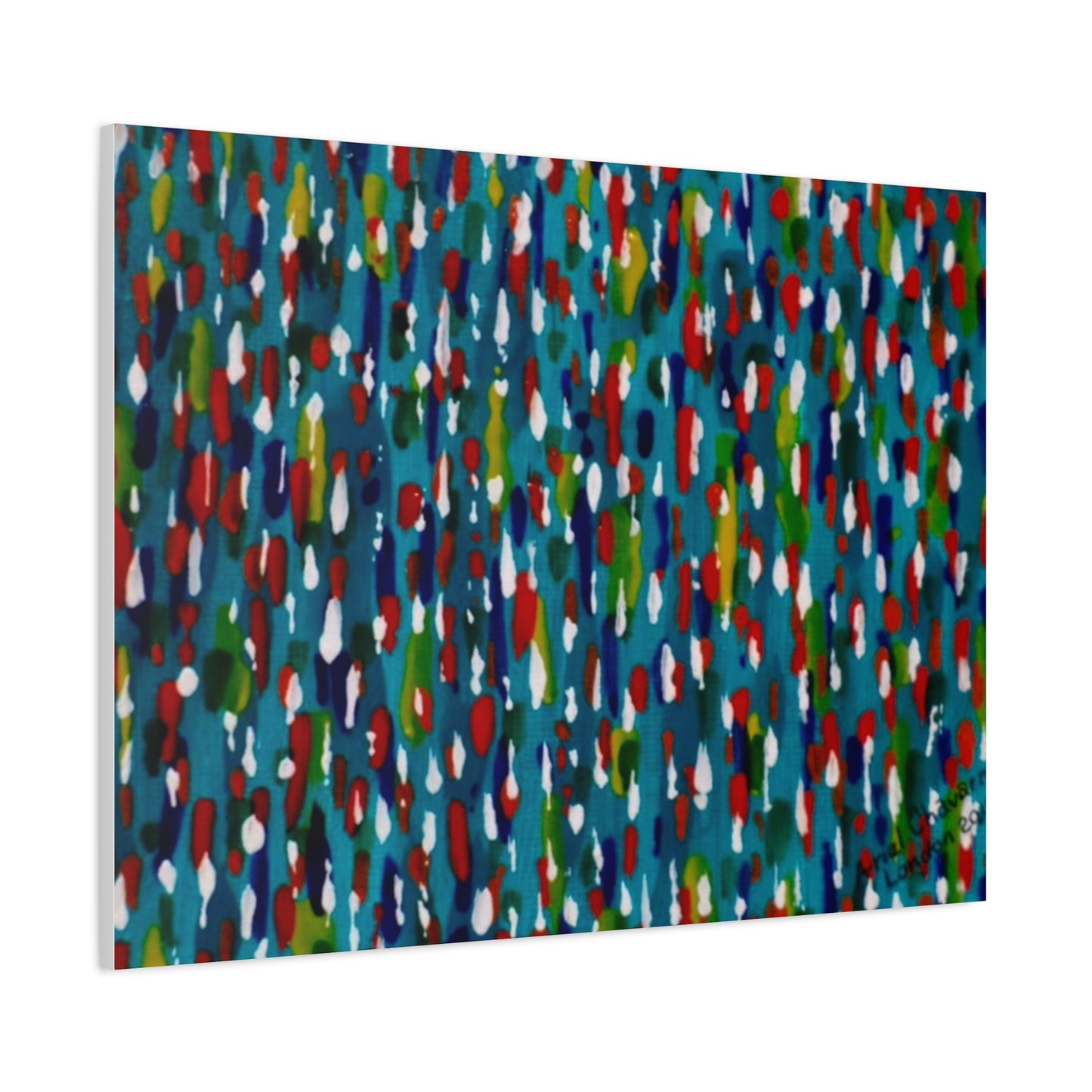Colours Of The Soul Reflecting On Water by Ariel Chavarro Avila Matte Canvas Wall Art