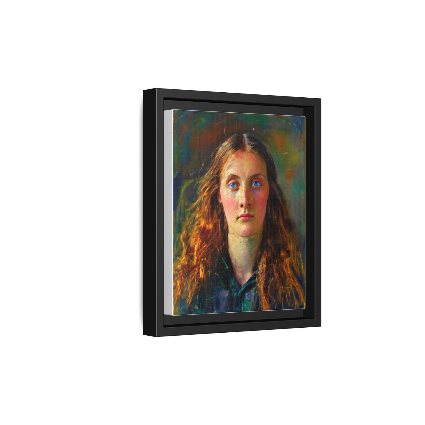 Framed Matte Canvas Print — Vintage Portrait Art