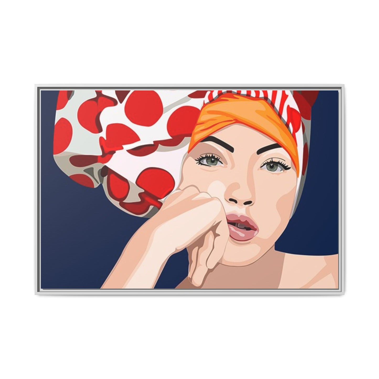 Vivid 20 by Orit Fuchs Pop Art Matte Canvas Framed Wall Art Print