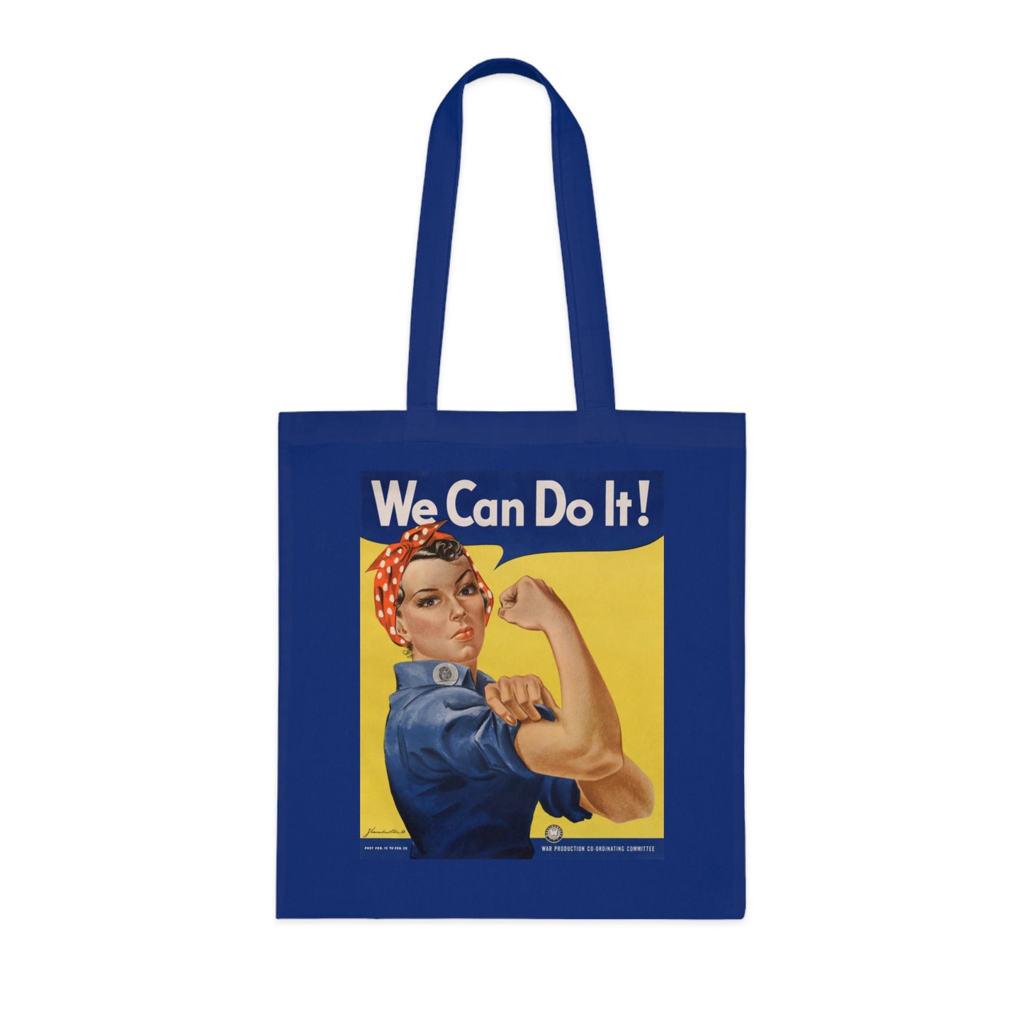 We Can Do It! Rosie the Riveter Cotton Tote — Vintage Feminist Empowerment Shopper