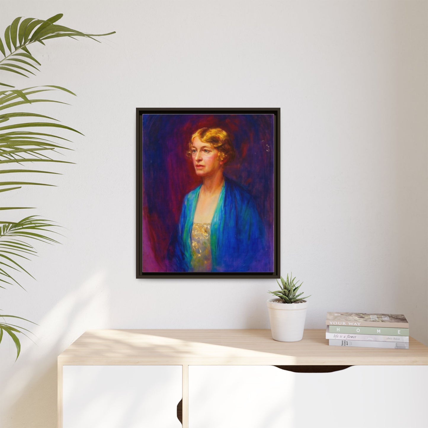 Matte Canvas Portrait , Framed (Multi-color)