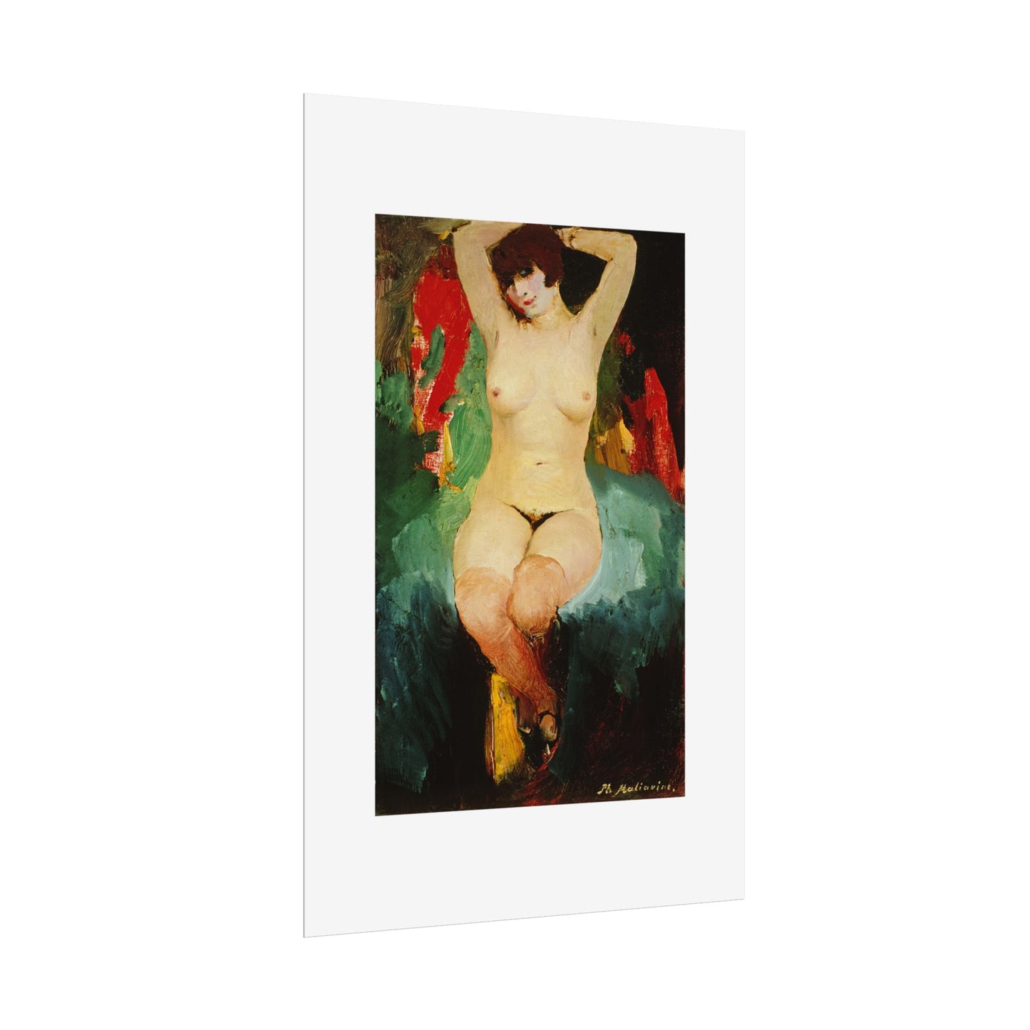 Nude female by Filipp Malyavin Wall Art Poster