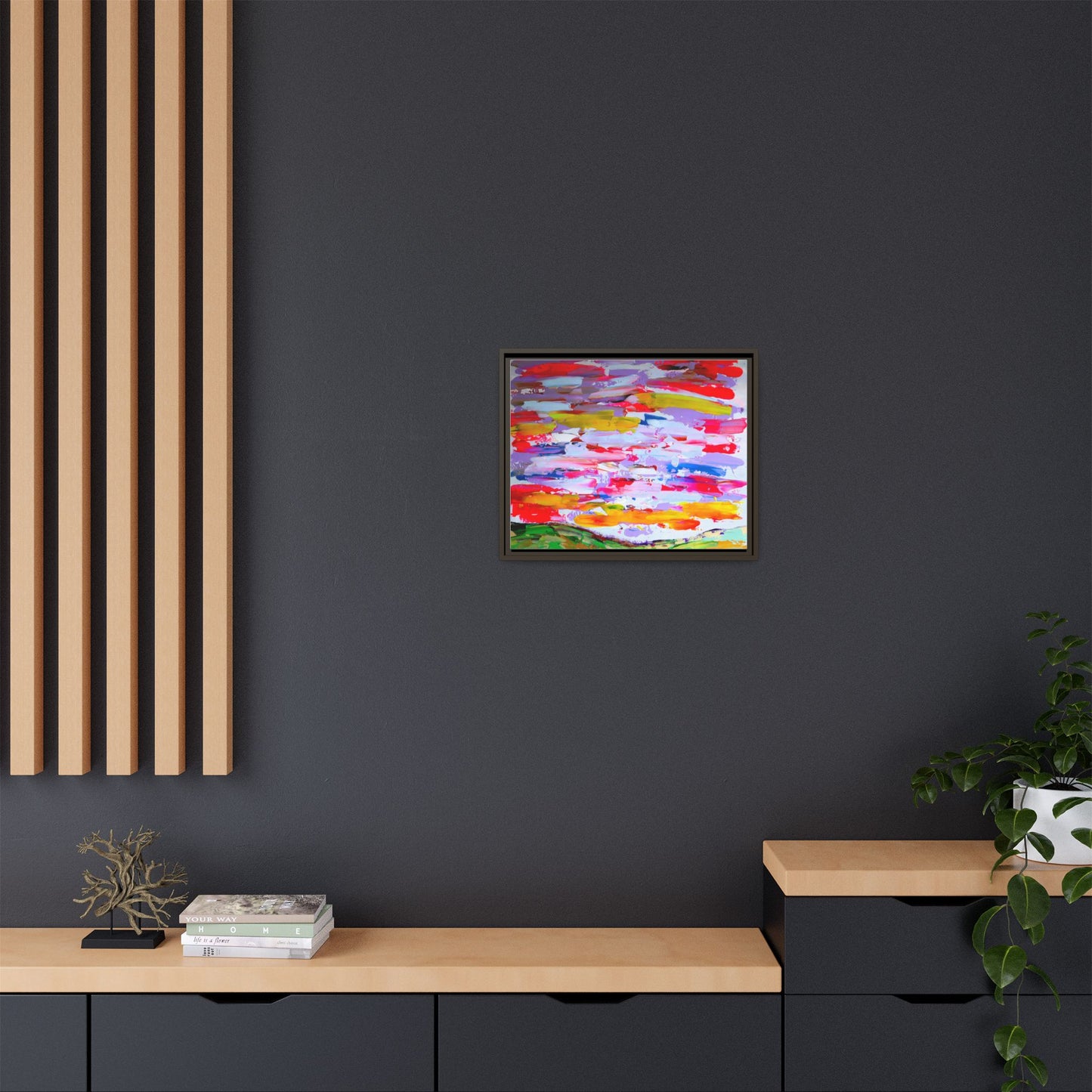 Sunny day in may by Norman Barrett Framed Matte Canvas Wall Art